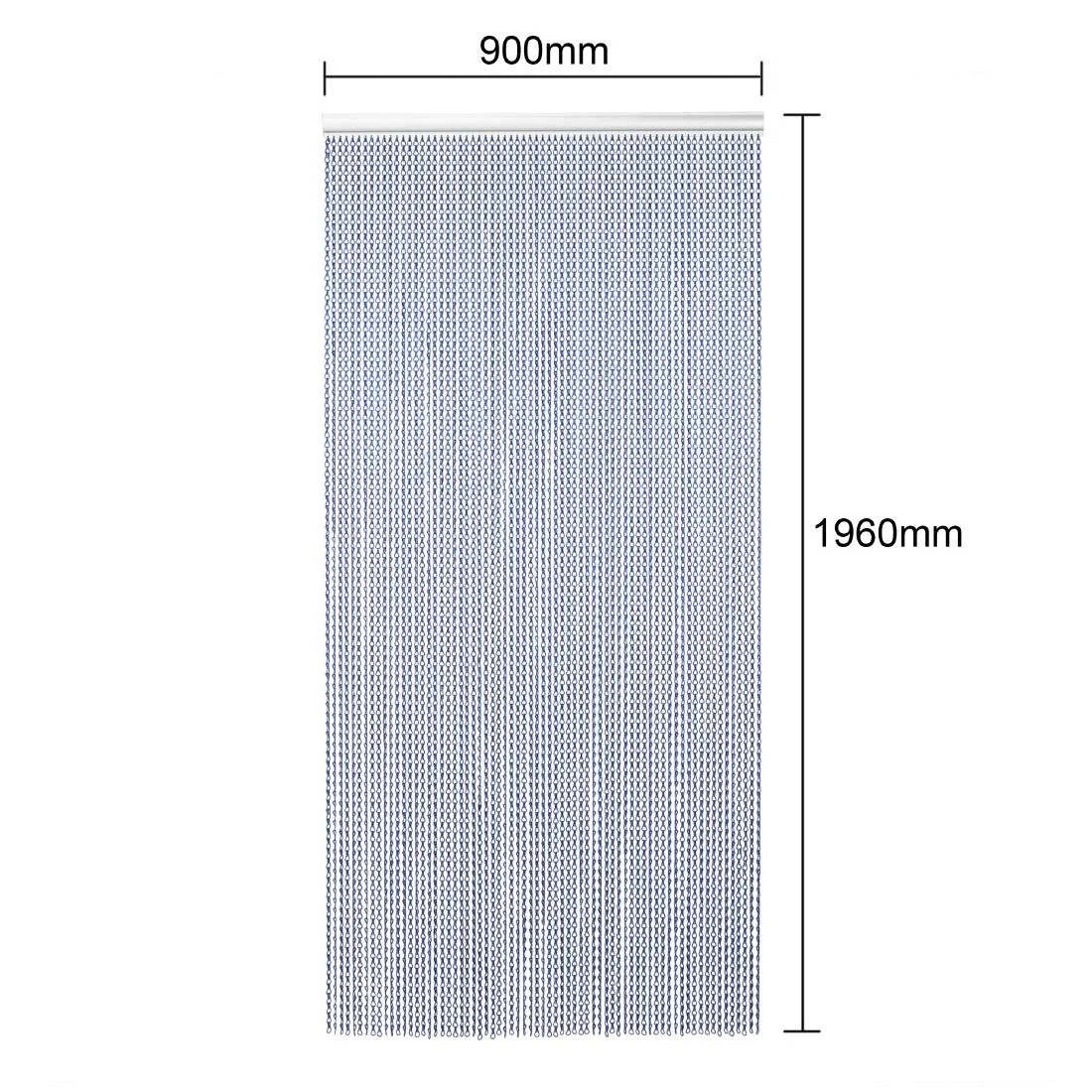 EazyZap Chain Door Fly Screen - Blue - Image 4