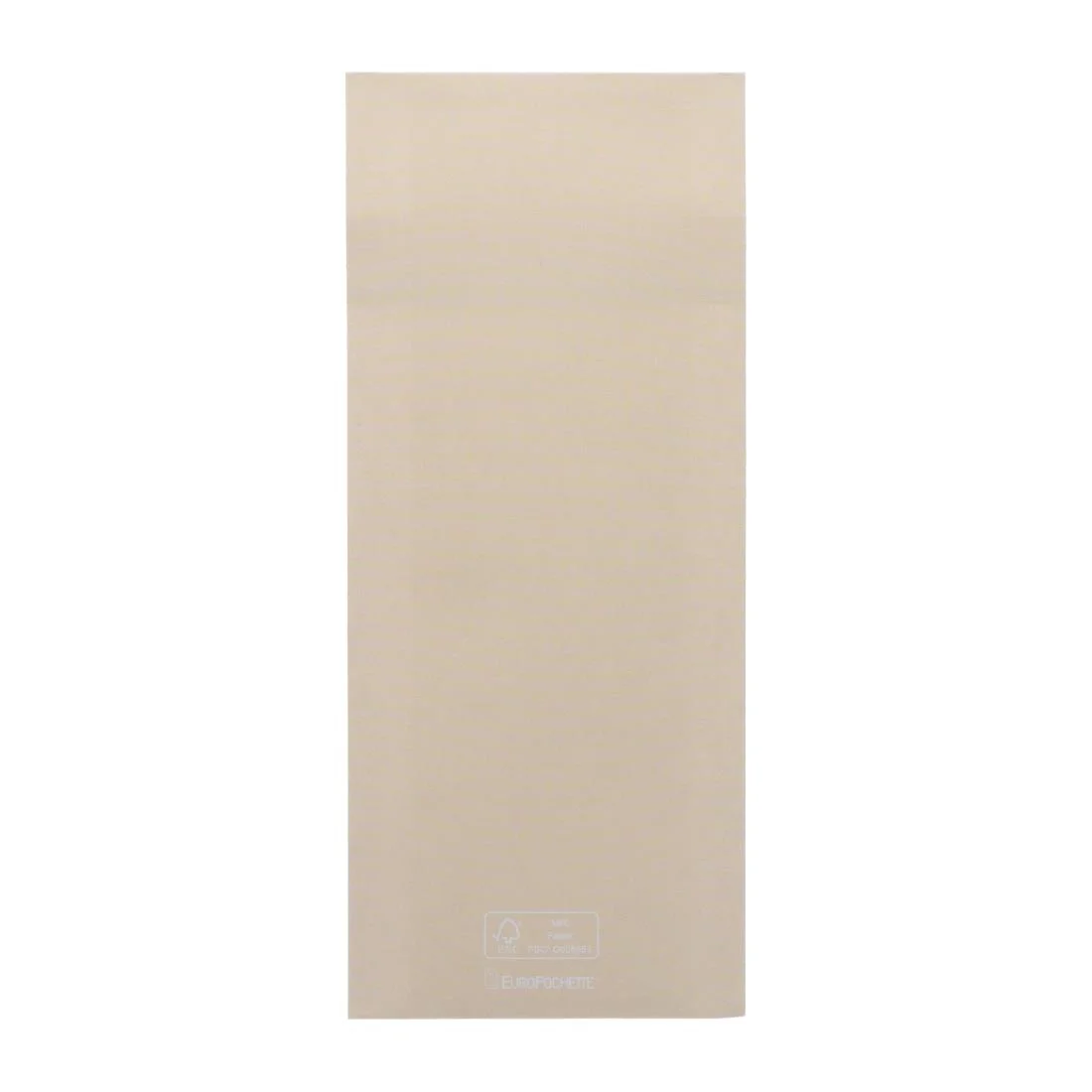 Europochette Classic Size Cream Cutlery Pouch with White 2ply Napkin (500 Pack) - Image 3