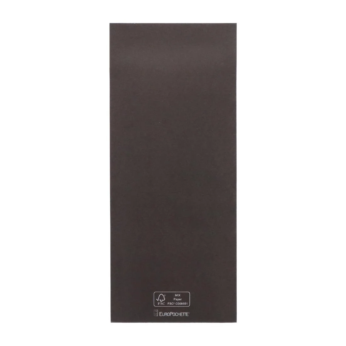 Europochette Classic Size Chocolate Brown Cutlery Pouch with Kraft 2ply Napkin (500 Pack) - Image 3