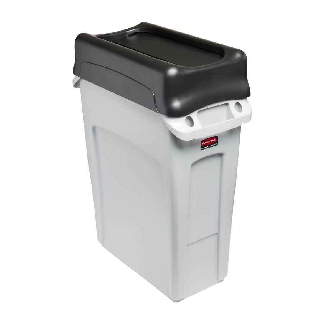 Rubbermaid Slim Jim Swing Black Lid