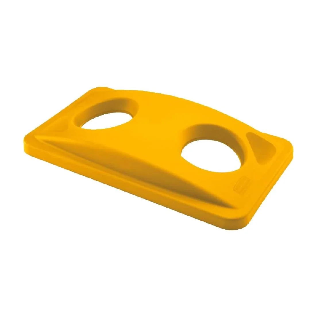 Rubbermaid Slim Jim Cans/Bottles Recycling Yellow Lid - Image 1