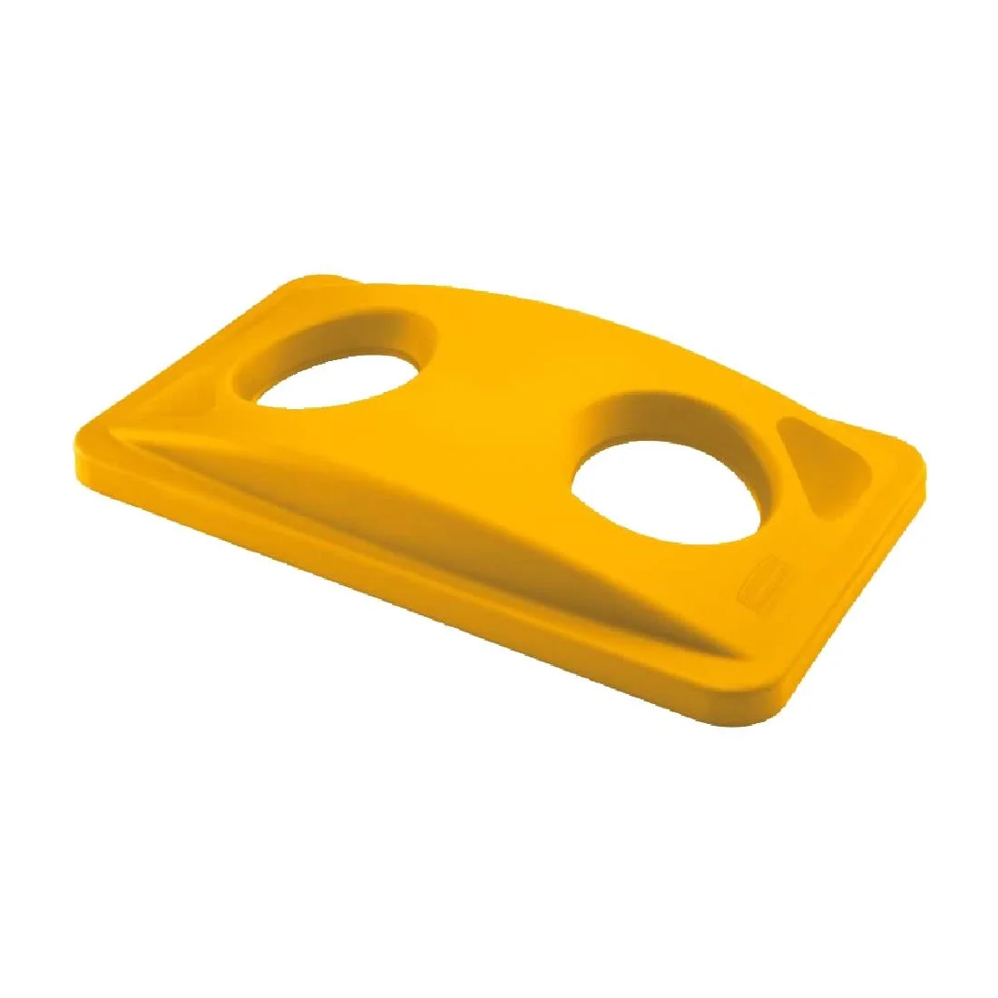 Rubbermaid Slim Jim Cans/Bottles Recycling Yellow Lid