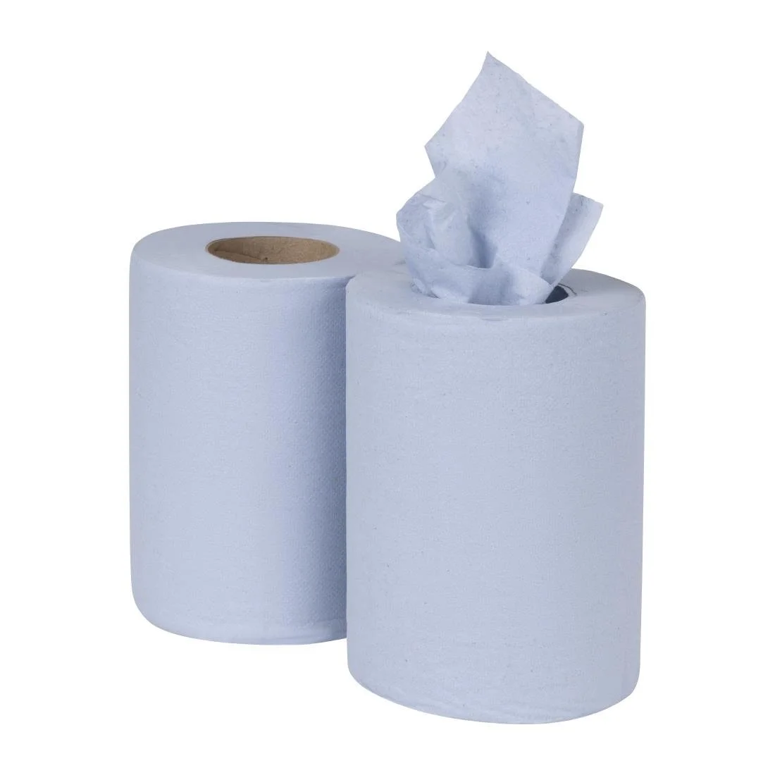 Nisbets Essentials Centrefeed Blue Rolls 2-Ply 320 Sheets (2 Pack) - Image 2