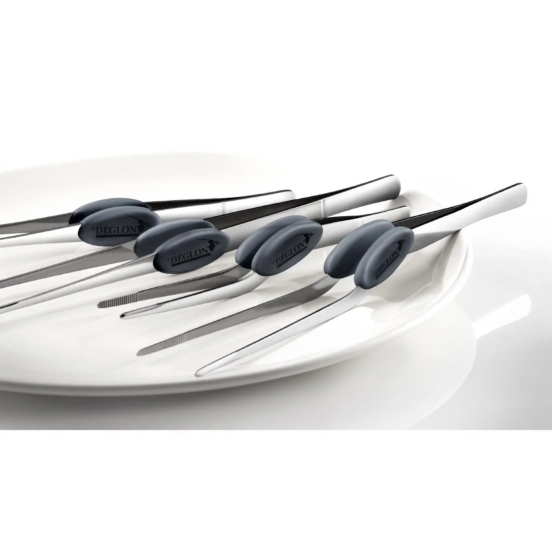 Deglon Angled Fish Bone Tweezers Bevelled Ends 12cm - Image 4
