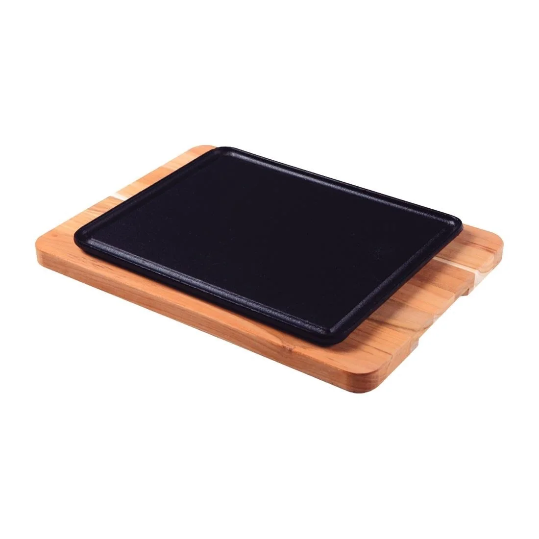 Tramontina Pre-Seasoned Cast Iron Sizzler Plate 350x250mm - Image 1