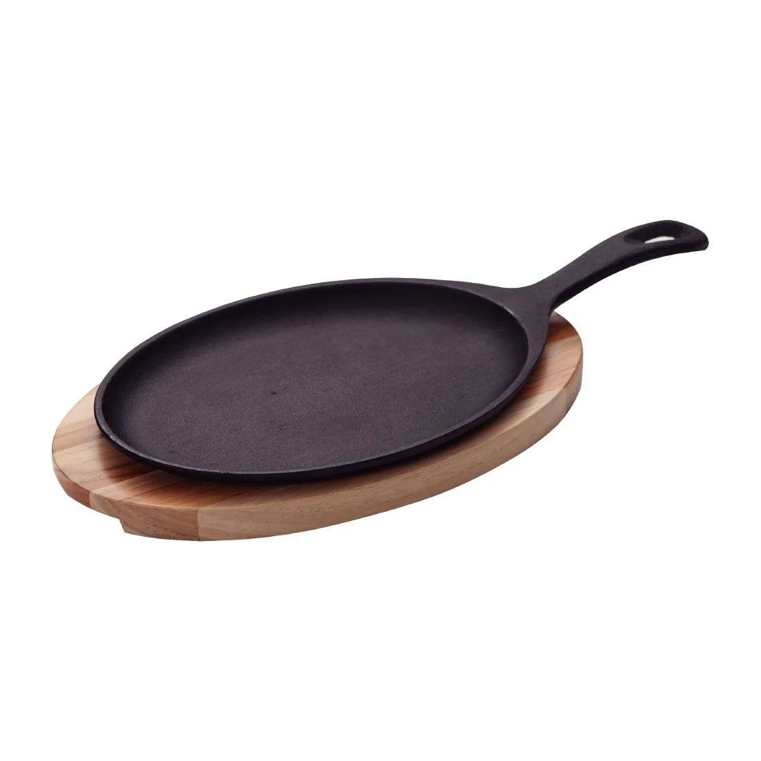 Tramontina Pre-Seasoned Cast Iron Fajita Sizzler 305x185mm - Image 1