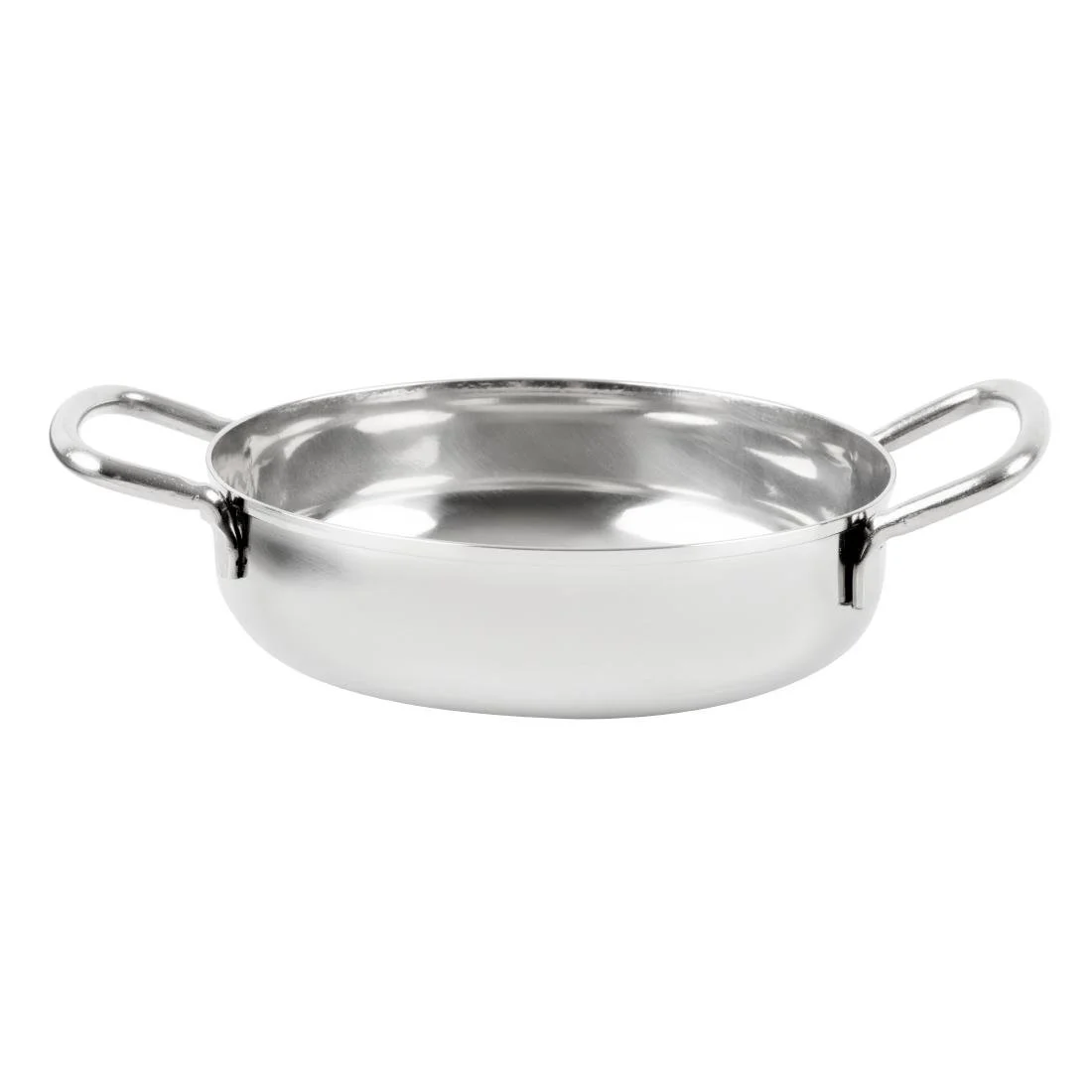 Olympia Table Presentation Double Handle Dish Stainless Steel 125mm - Image 1