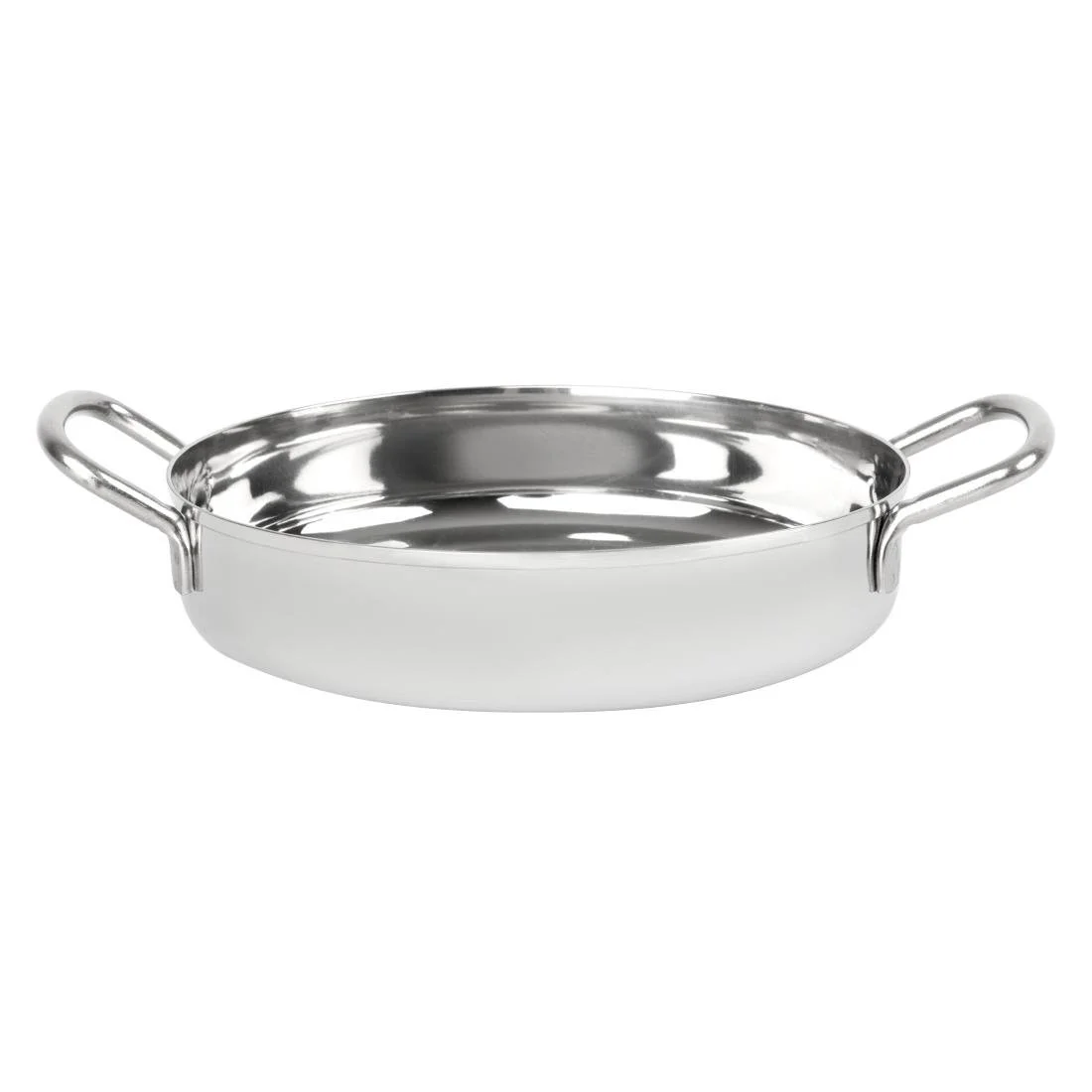 Olympia Table Presentation Double Handle Dish Stainless Steel 150mm - Image 1