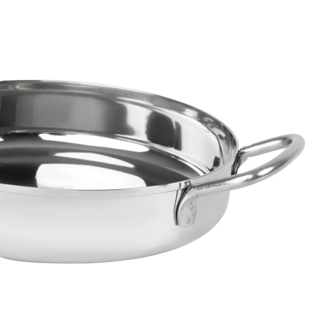 Olympia Table Presentation Double Handle Dish Stainless Steel 180mm - Image 3