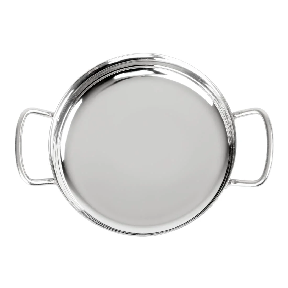 Olympia Table Presentation Double Handle Dish Stainless Steel 180mm - Image 4