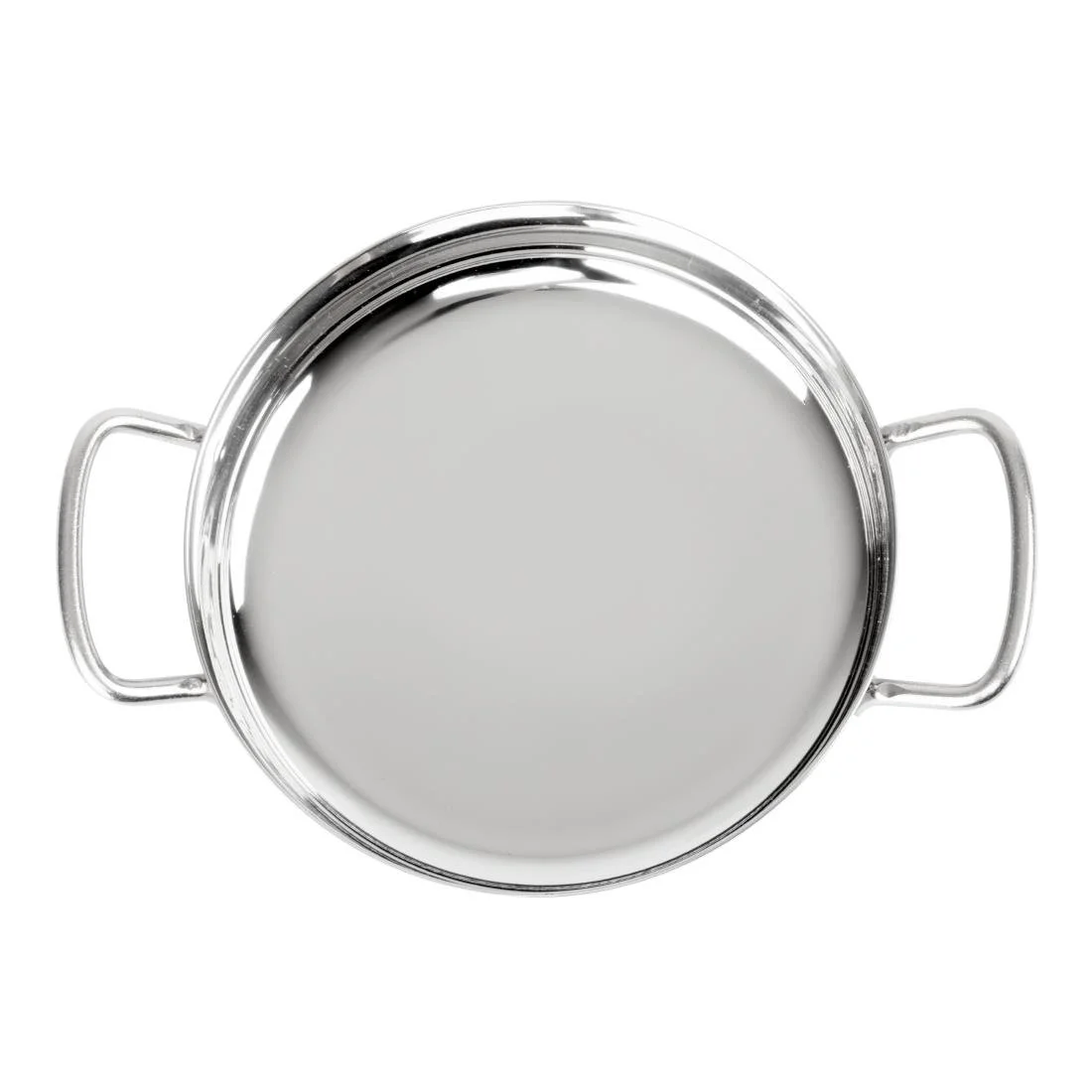 Olympia Table Presentation Double Handle Dish Stainless Steel 150mm - Image 4