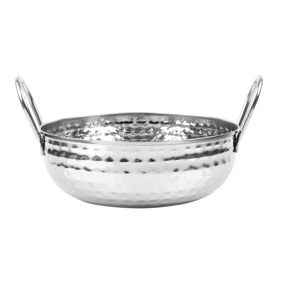 Olympia Table Presentation Hammered Kadai Dish Stainless Steel 200mm