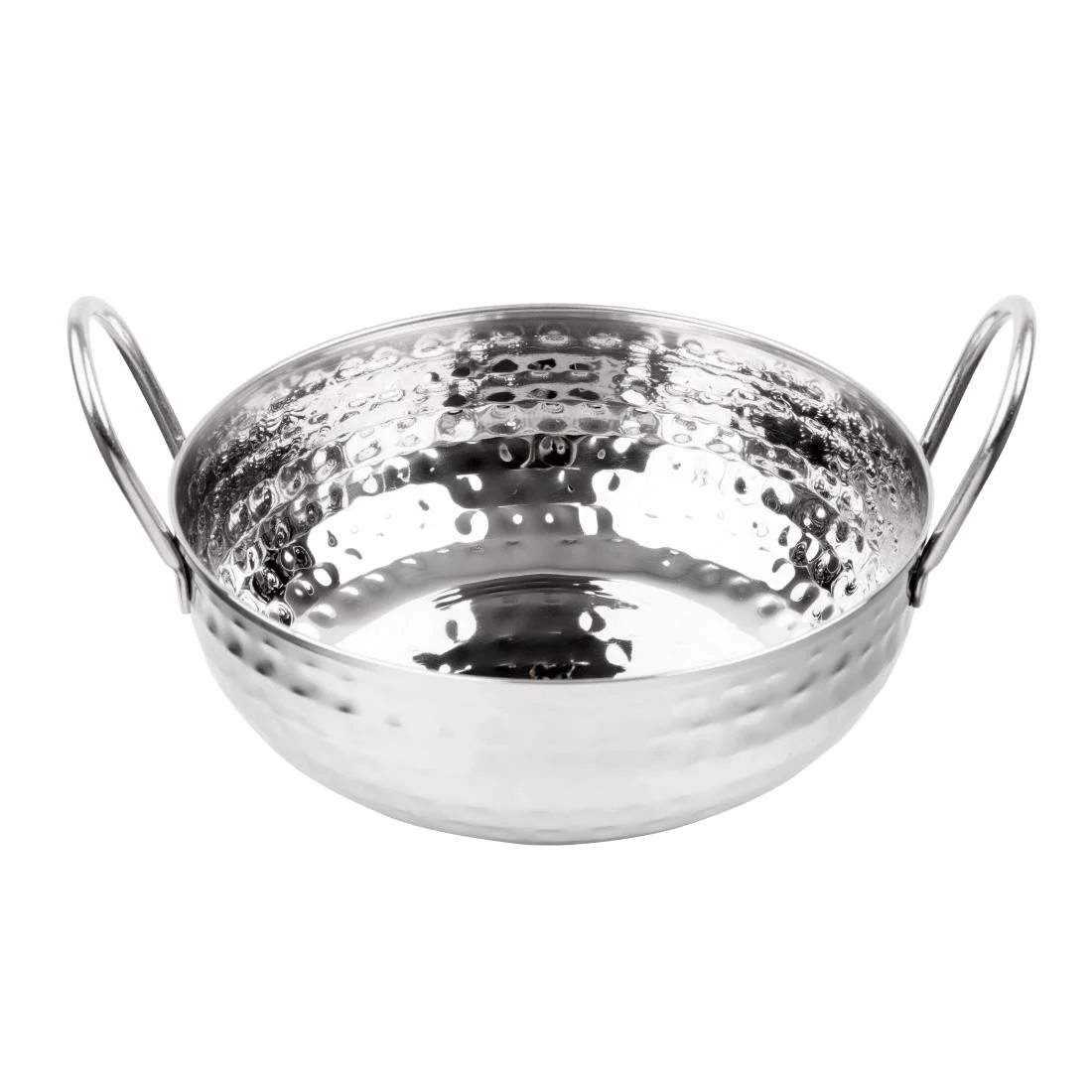 Olympia Table Presentation Hammered Kadai Dish Stainless Steel 170mm - Image 2