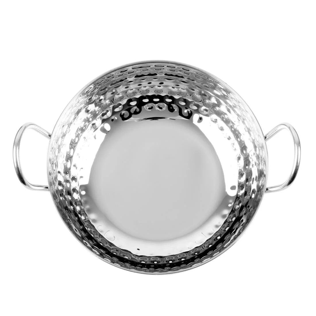 Olympia Table Presentation Hammered Kadai Dish Stainless Steel 200mm - Image 3