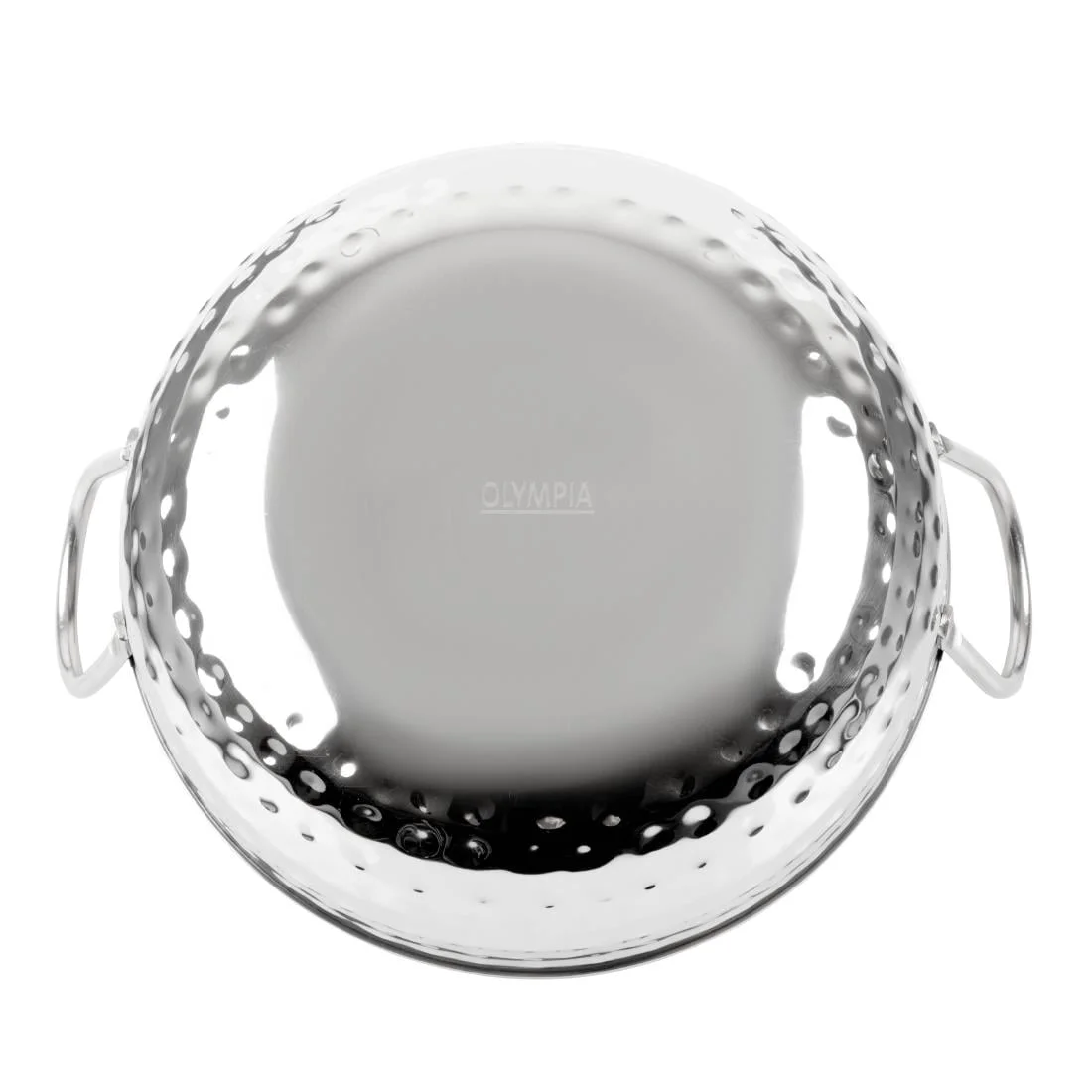 Olympia Table Presentation Hammered Kadai Dish Stainless Steel 200mm - Image 4