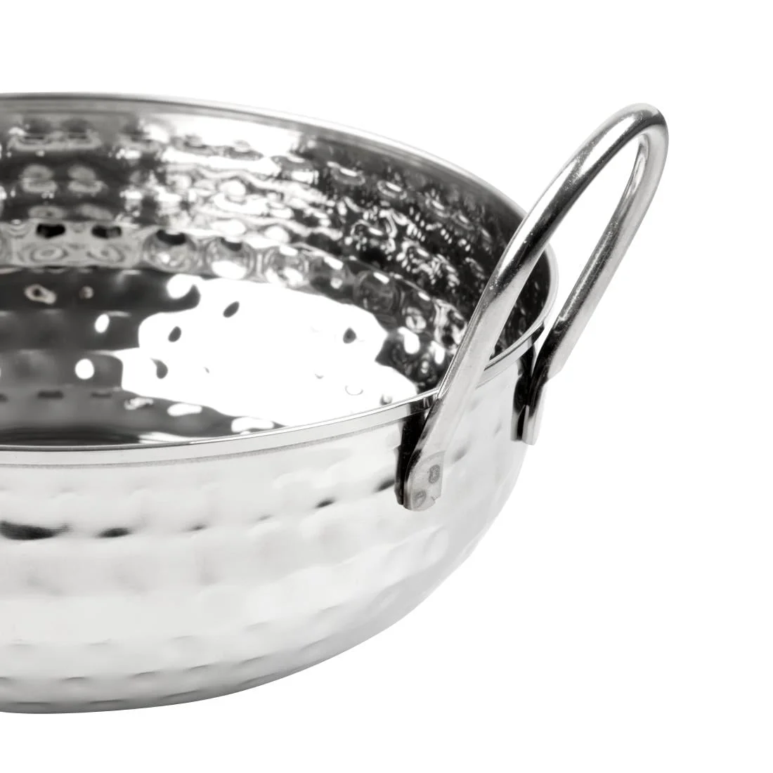 Olympia Table Presentation Hammered Kadai Dish Stainless Steel 200mm - Image 5