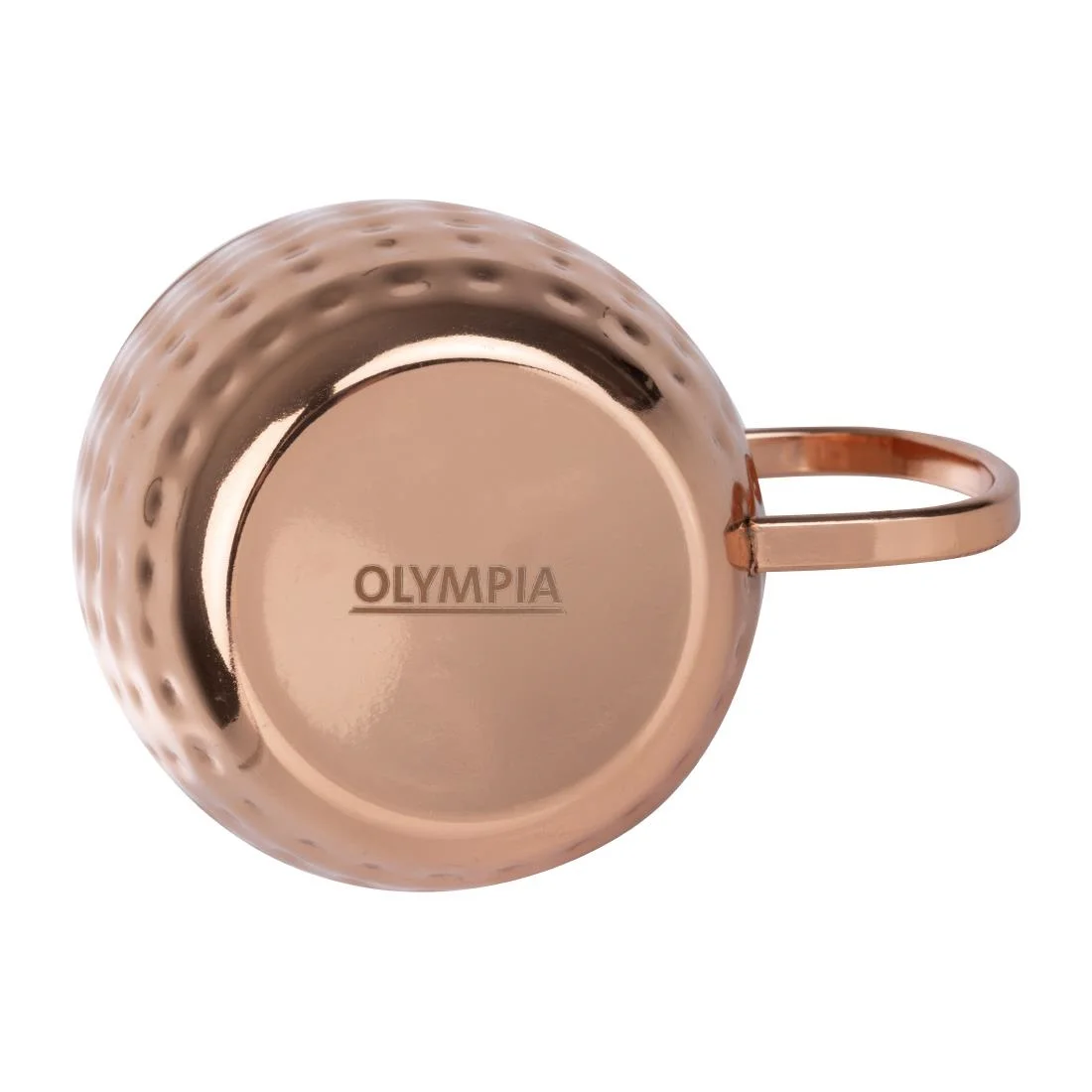 Olympia Barware Hammered Stainless Steel Copper Coated Mugs 440ml - Image 4
