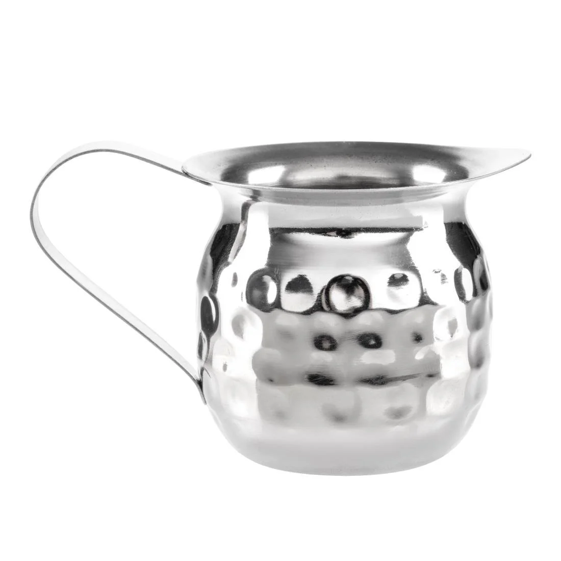 Olympia Hammered Stainless Steel Mini Milk Jug 78ml (6 Pack) - Image 2