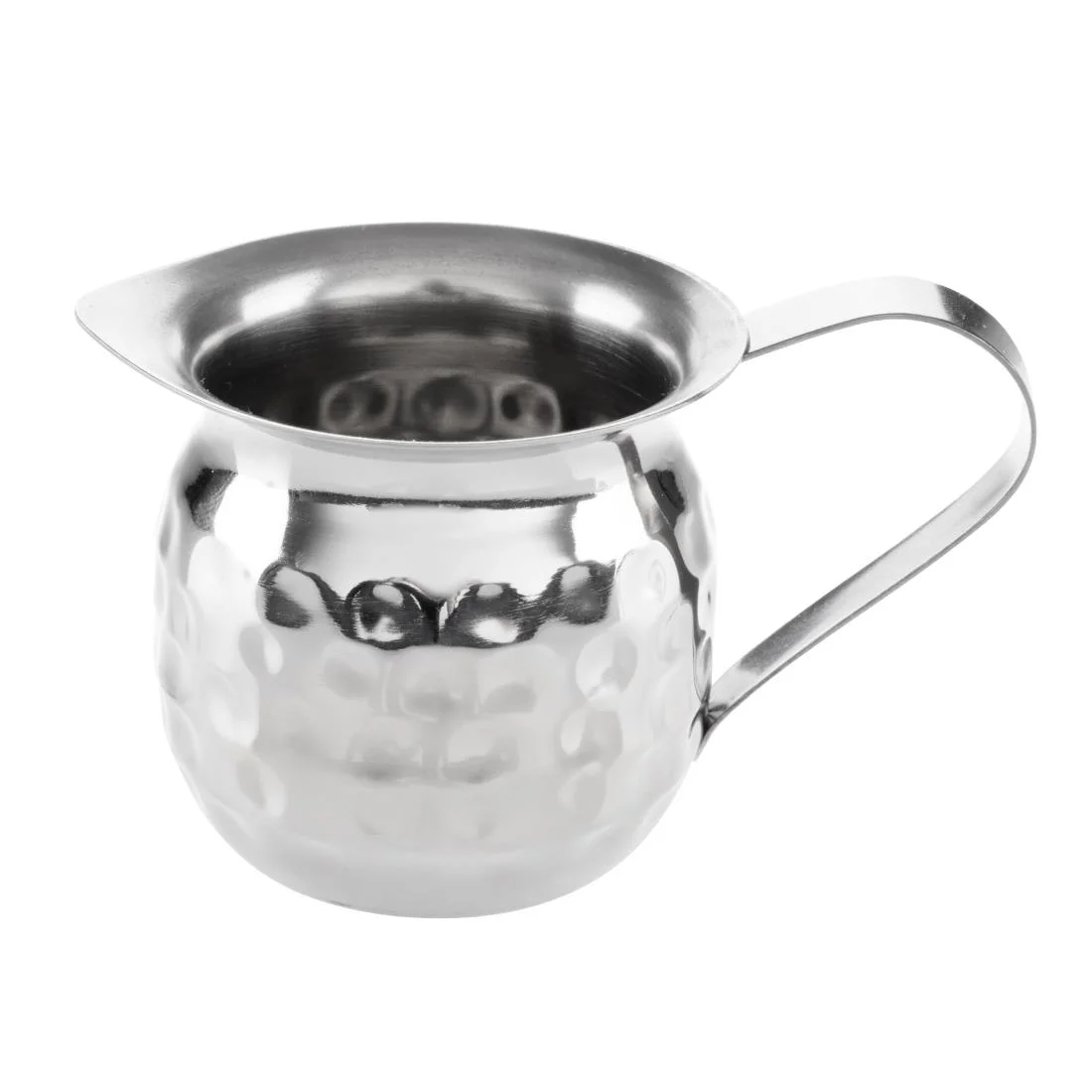 Olympia Hammered Stainless Steel Mini Milk Jug 78ml (6 Pack) - Image 3