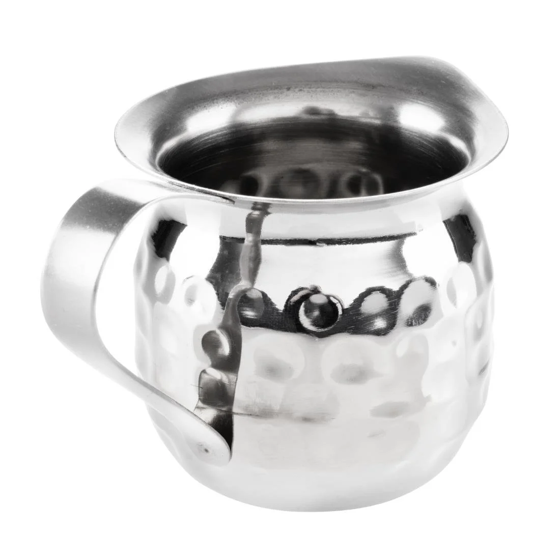 Olympia Hammered Stainless Steel Mini Milk Jug 78ml (6 Pack) - Image 4
