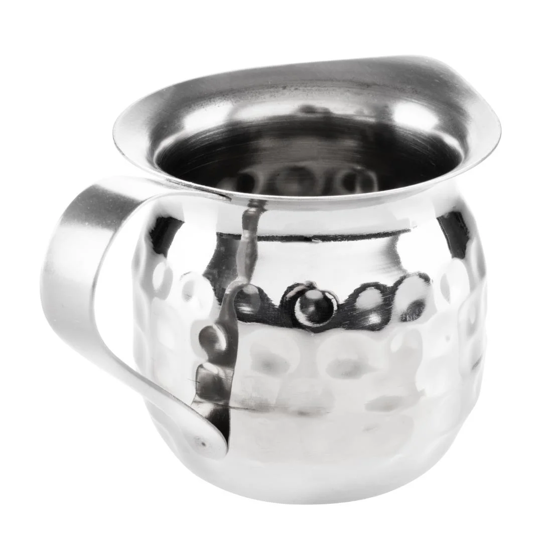Olympia Hammered Stainless Steel Mini Milk Jug 78ml (6 Pack) - Image 4