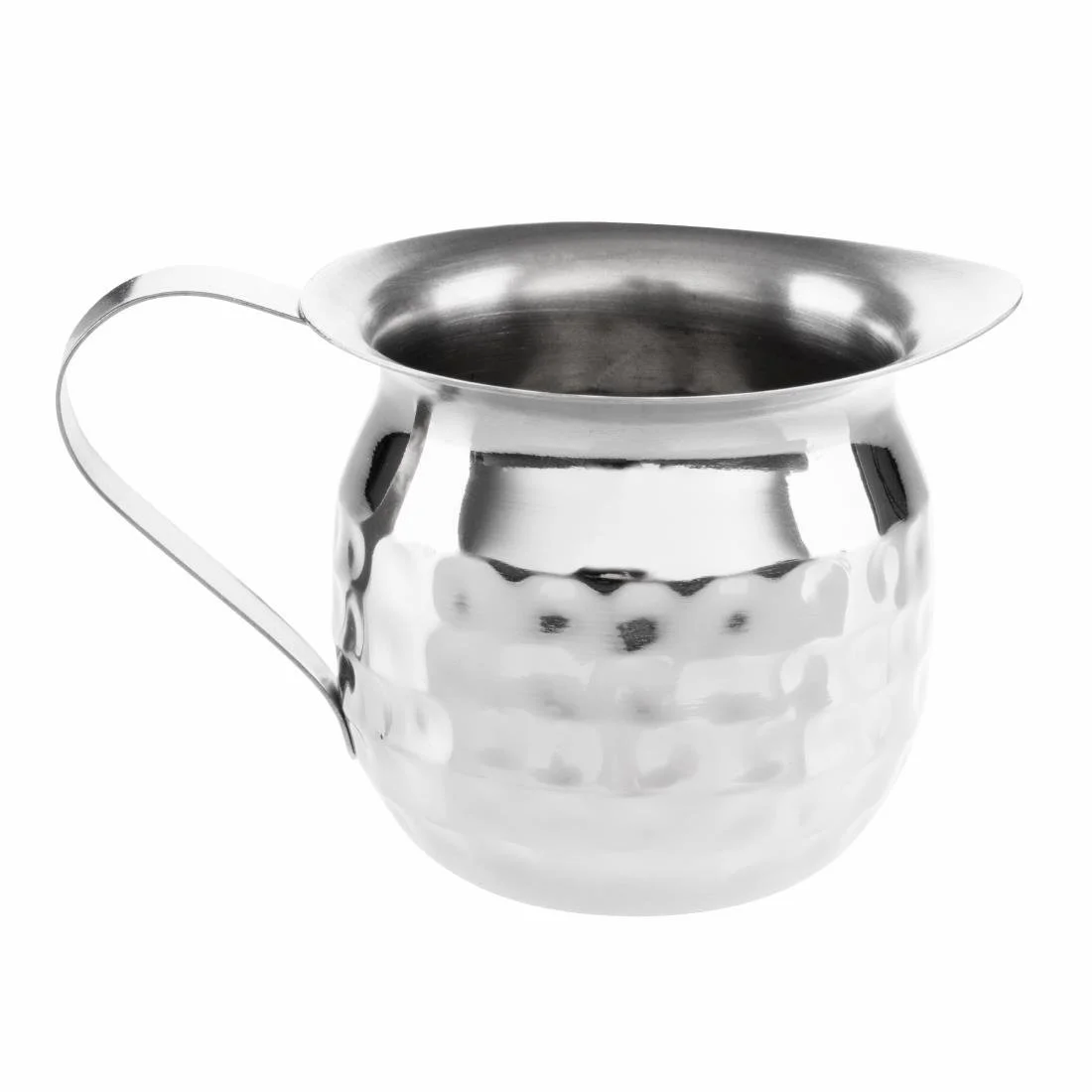 Olympia Hammered Stainless Steel Mini Milk Jug 120ml (6 Pack) - Image 2