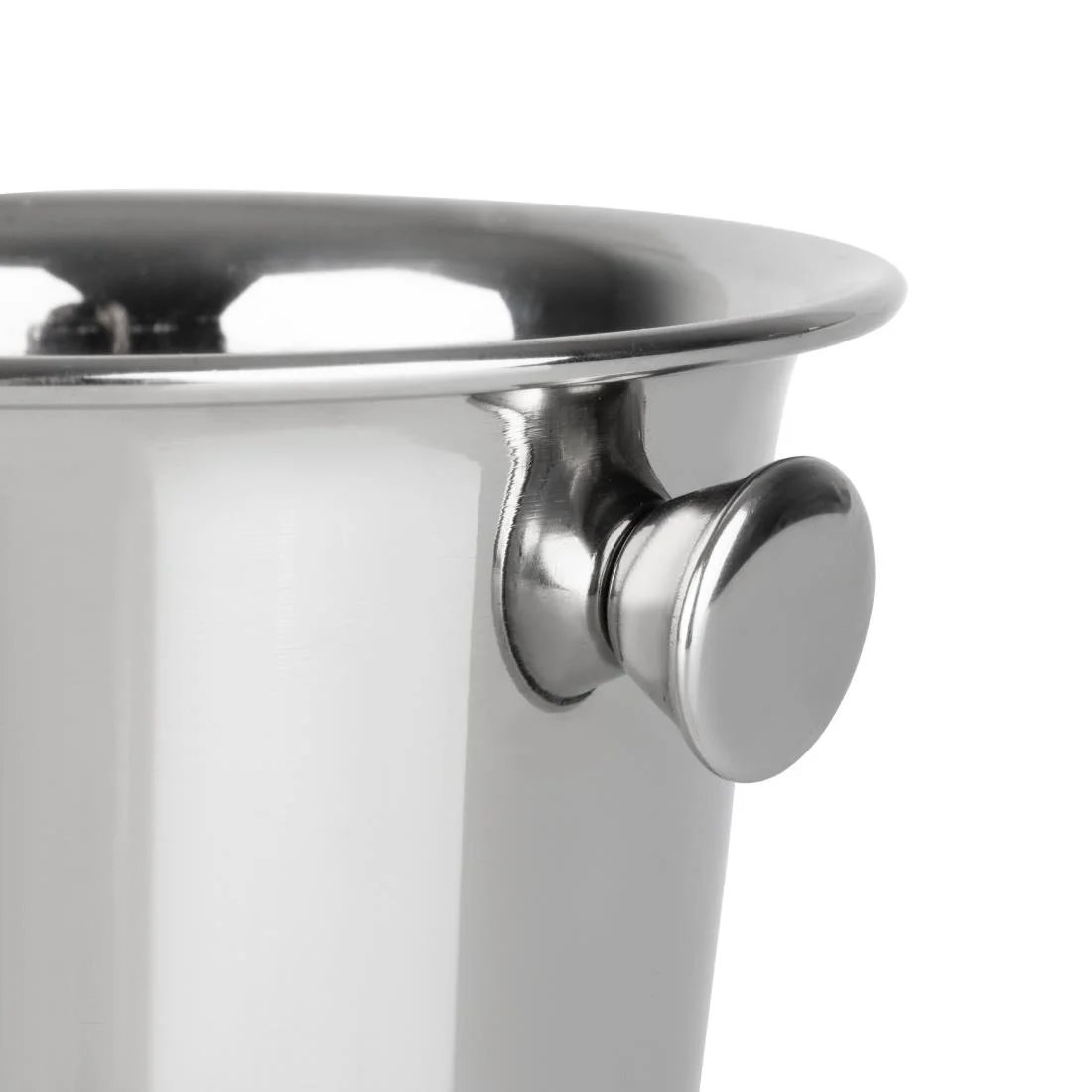 Olympia Ice Bucket with Handles and Etch Detail Stainless Steel 1050ml - Image 4