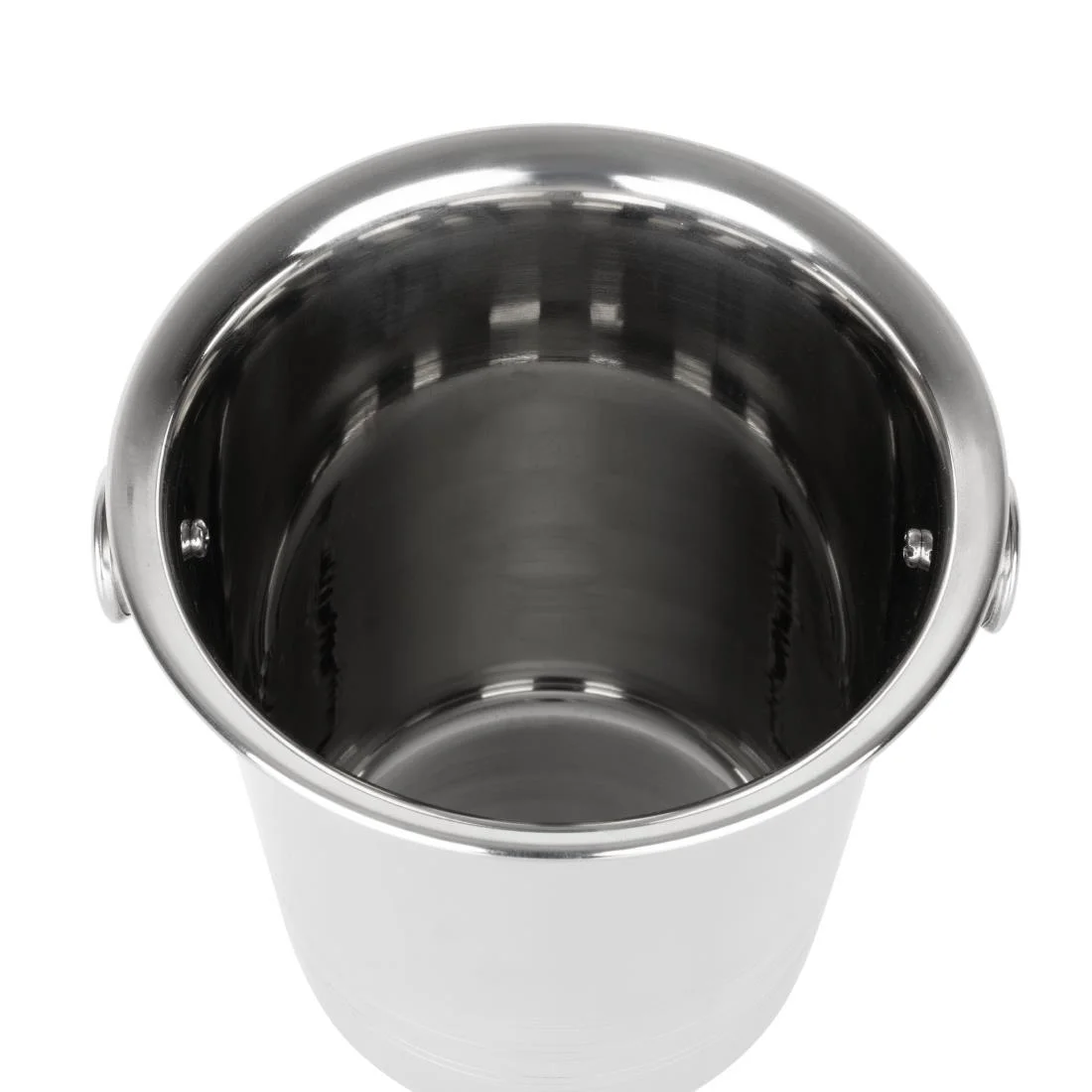 Olympia Ice Bucket with Handles and Etch Detail Stainless Steel 1050ml - Image 6
