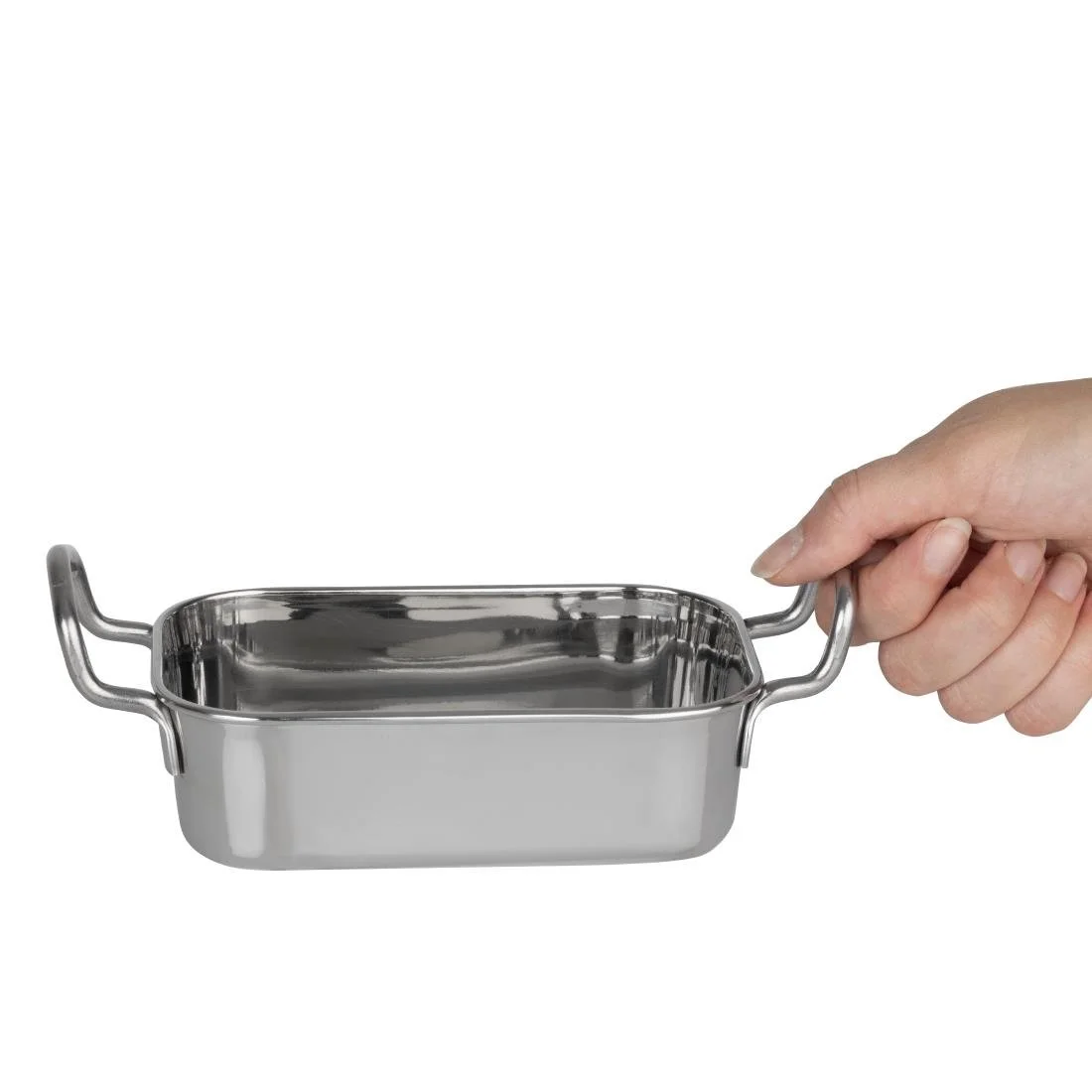 Olympia Table Presentation Rectangular Dish Stainless Steel 140x90mm - Image 8