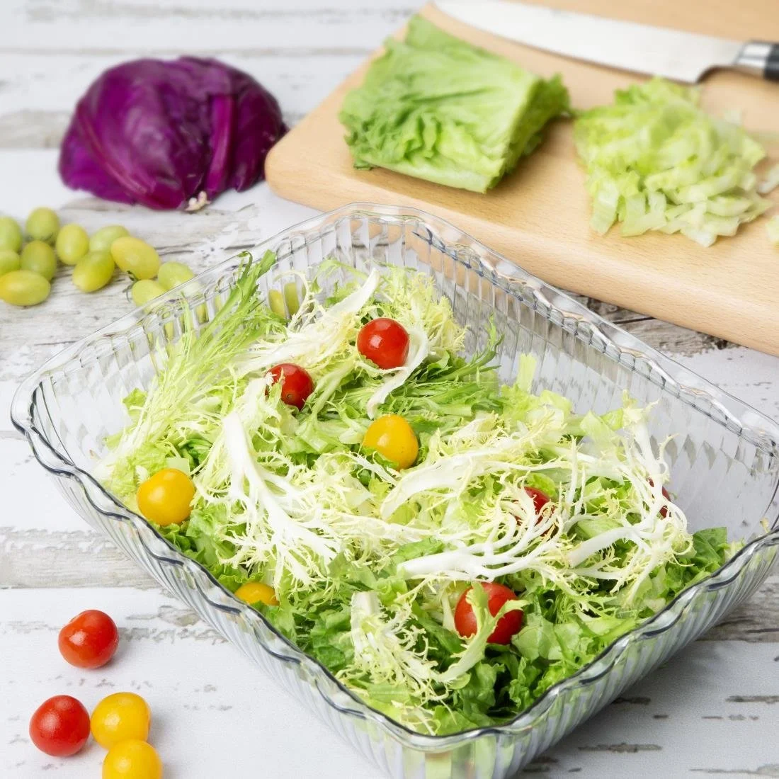 Olympia Kristallon Large Salad Crock - Clear - Image 5