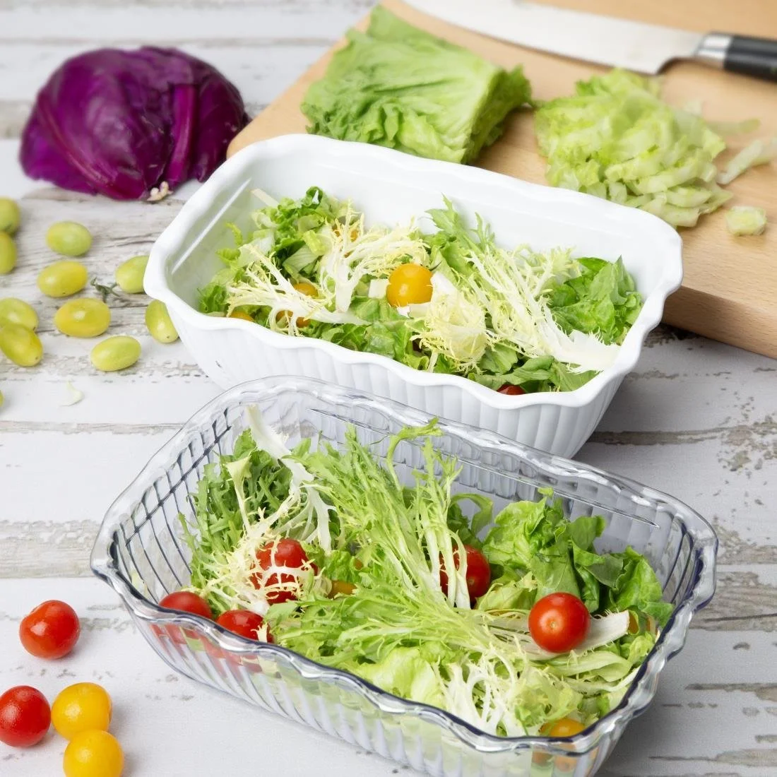 Olympia Kristallon Medium Salad Crock - Clear - Image 5