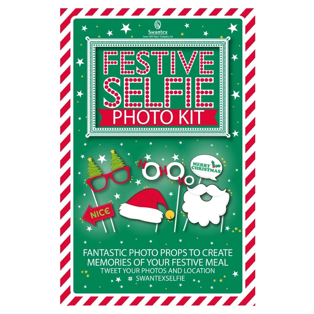 Swantex Festive Selfie Photo Kit (8 Pack) - Image 2