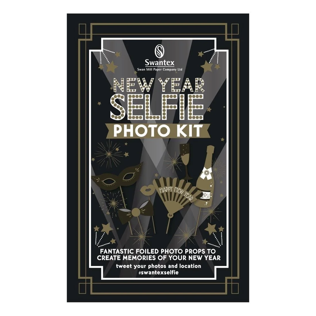 Swantex New Year Selfie Photo Kit (8 Pack) - Image 3