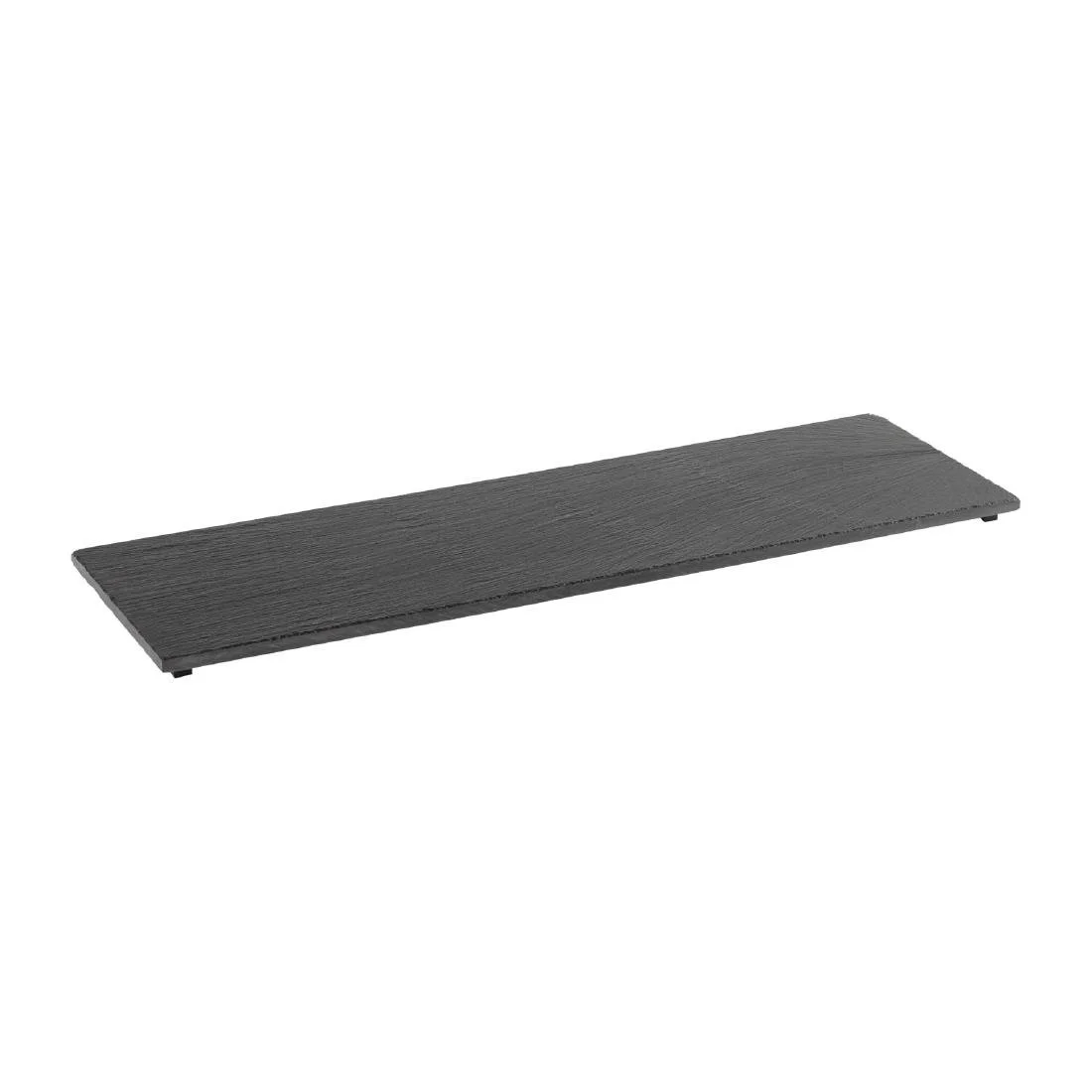 APS Natural Slate Tray GN 2/4 Black 530x162mm - Image 1