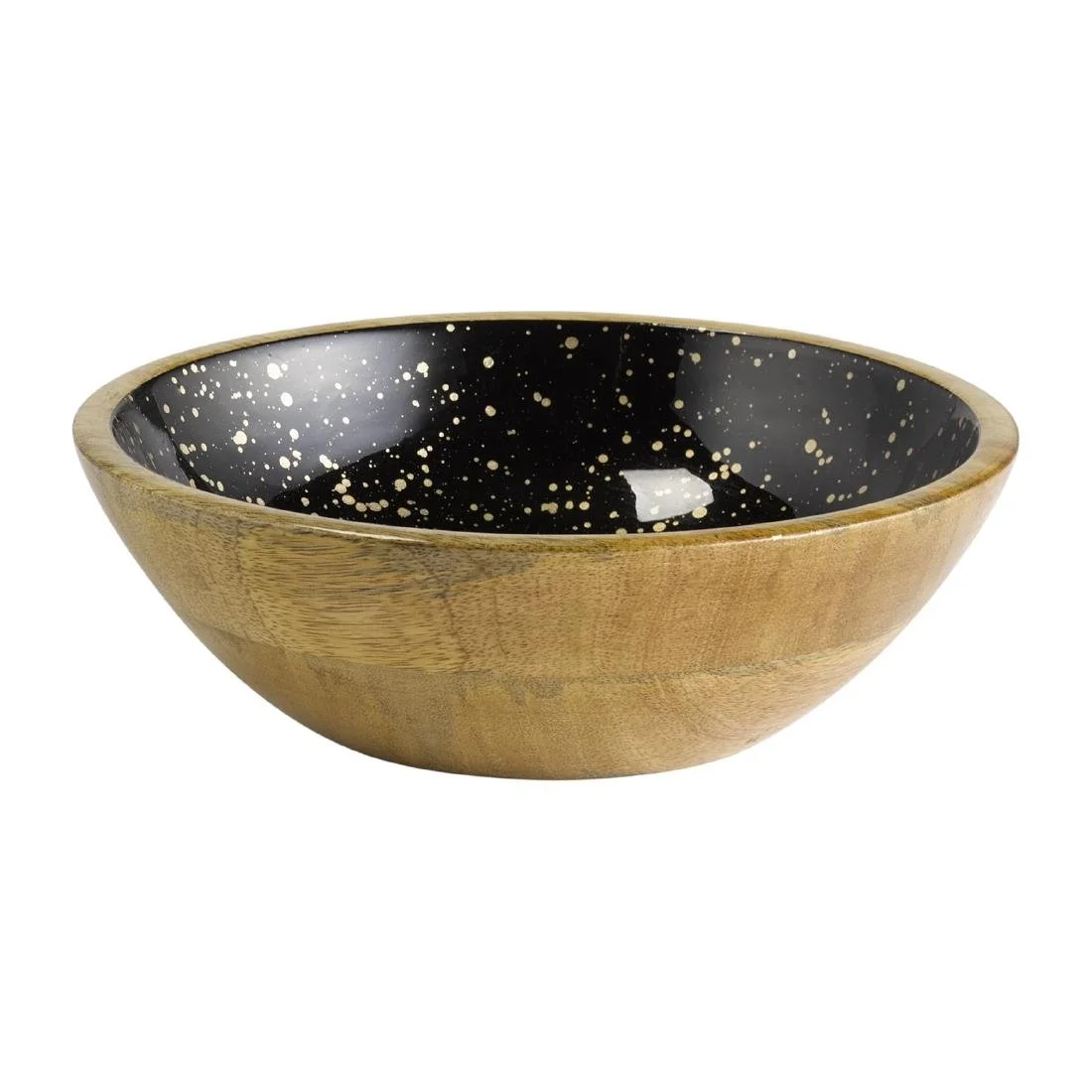 APS Mango Bowl Black and Gold 240x75mm - Image 1