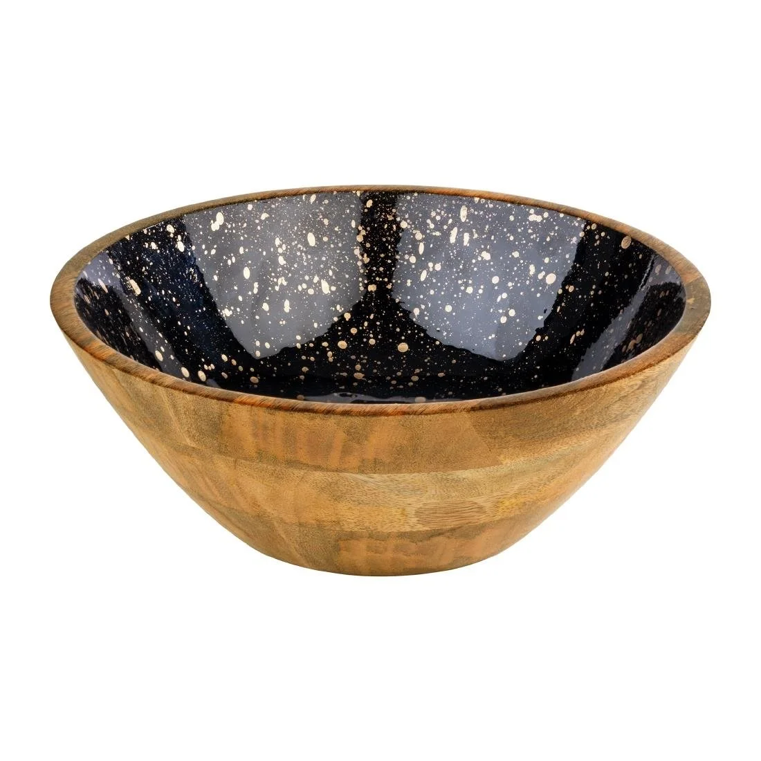 APS Mango Bowl Brown Black and Gold 300x105mm - Image 1