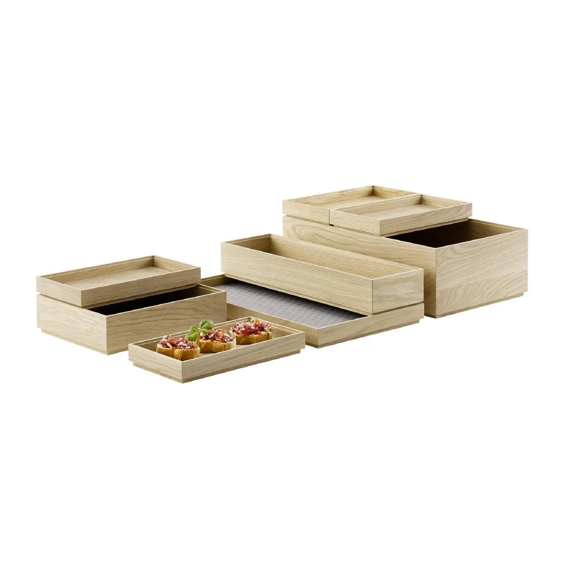 APS Valo Wooden Box GN 1/1 530x325x165mm - Image 2