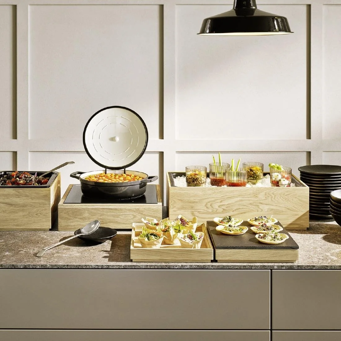 APS Valo Wooden Box GN 1/1 530x325x45mm - Image 4