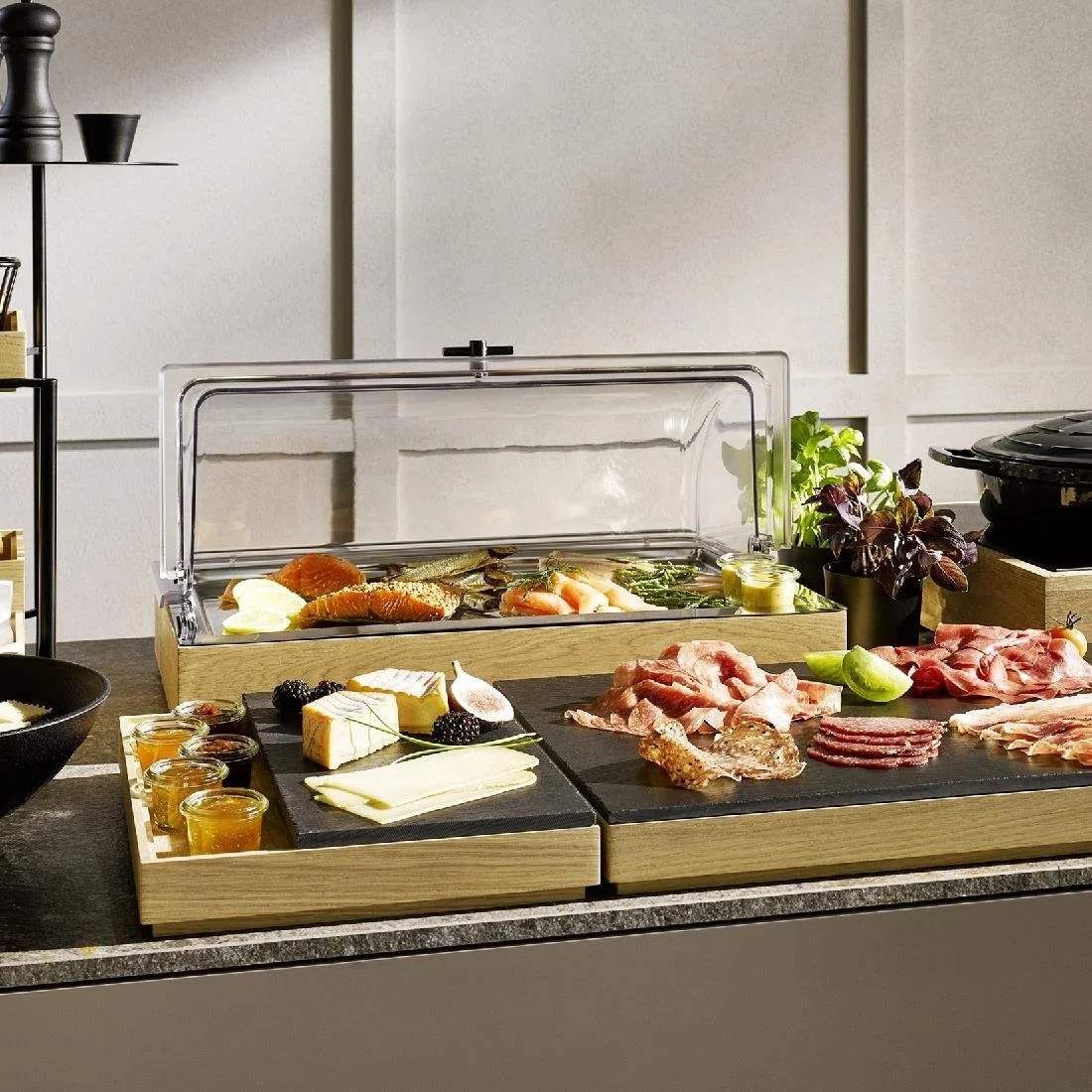 APS Valo Wooden Box GN 1/1 530x325x45mm - Image 6