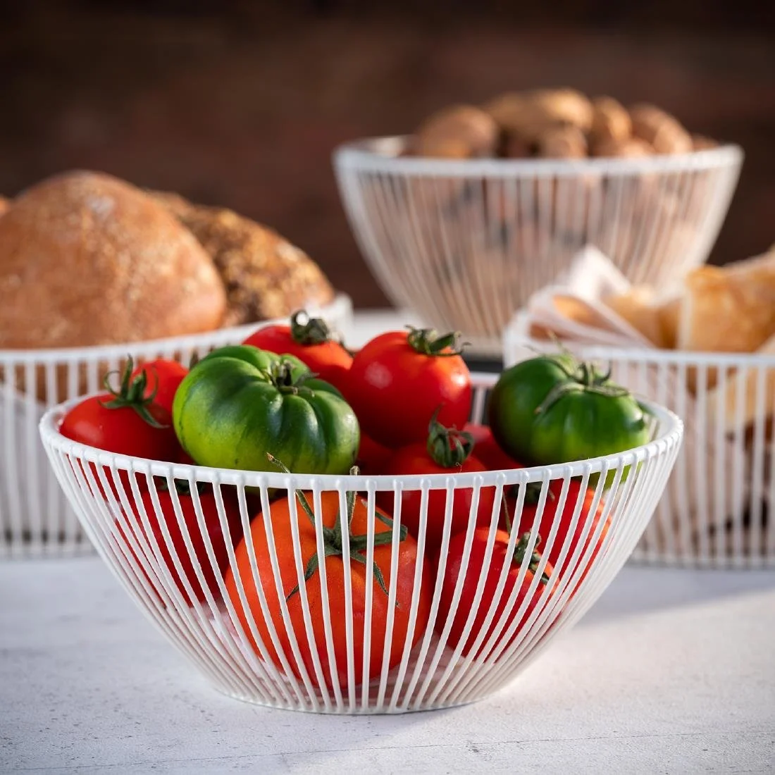 APS Svart Basket White 175x80mm - Image 2