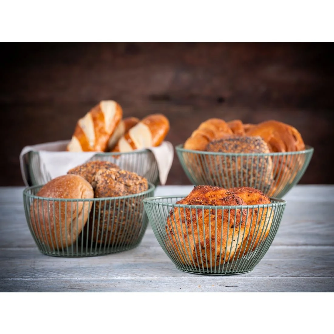 APS Svart Basket Green 200x150x80mm - Image 3