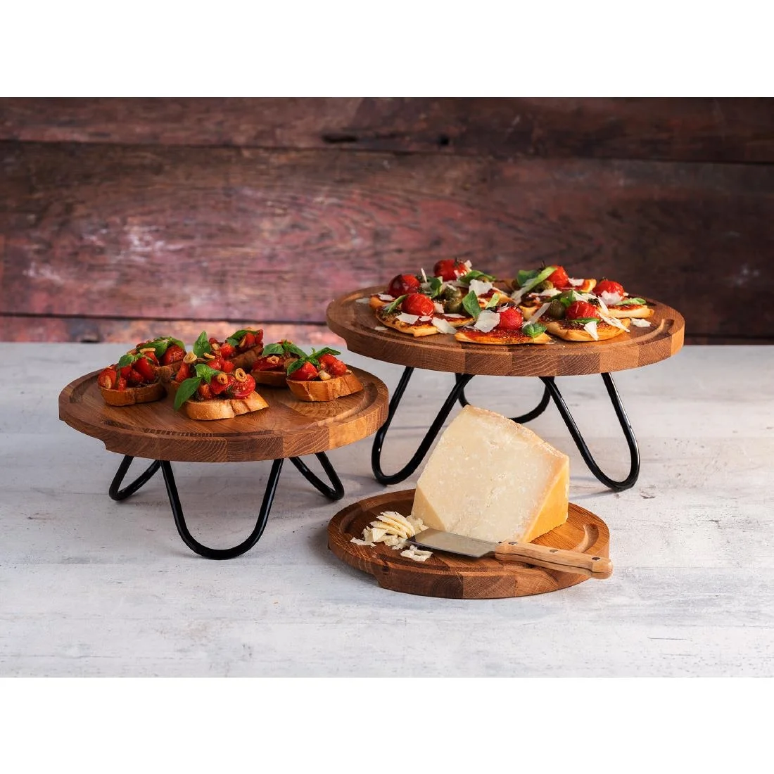 APS Buffet Stand Wave Black 200x95mm - Image 4