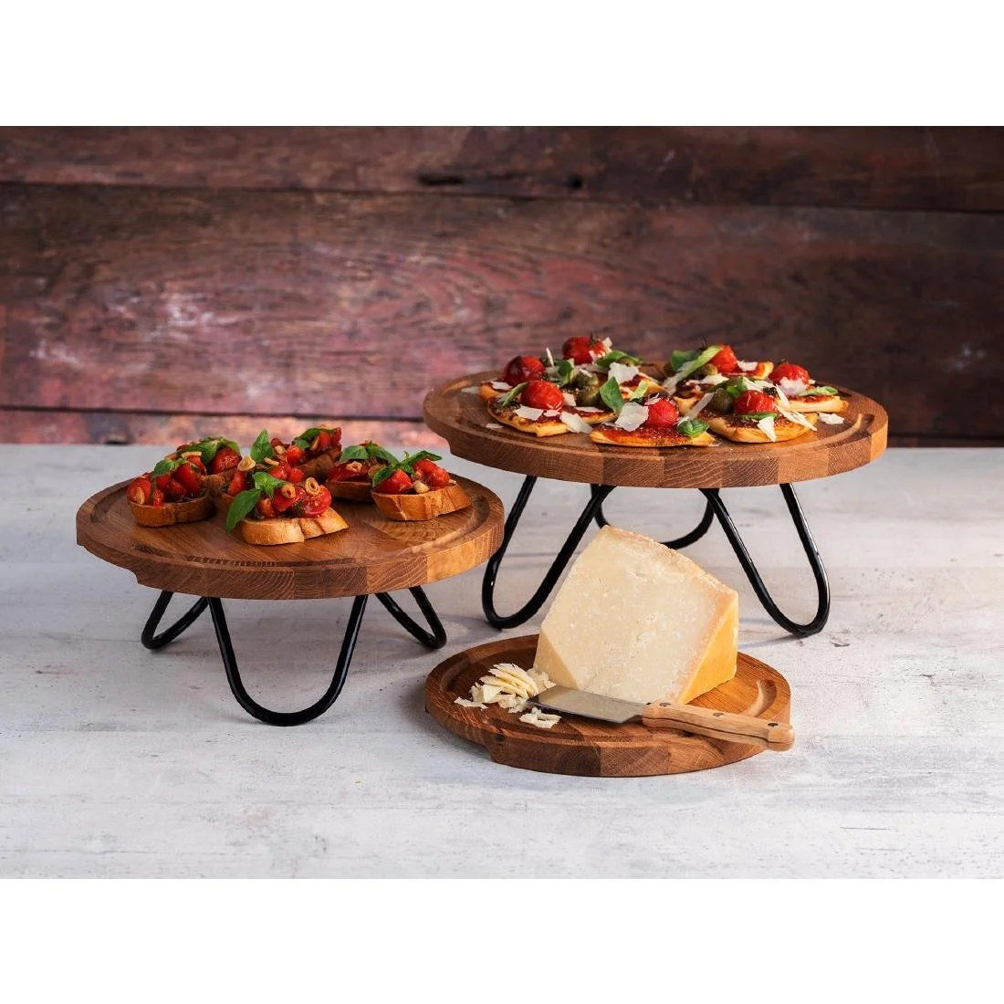 APS Buffet Stand Wave Black 200x95mm - Image 4