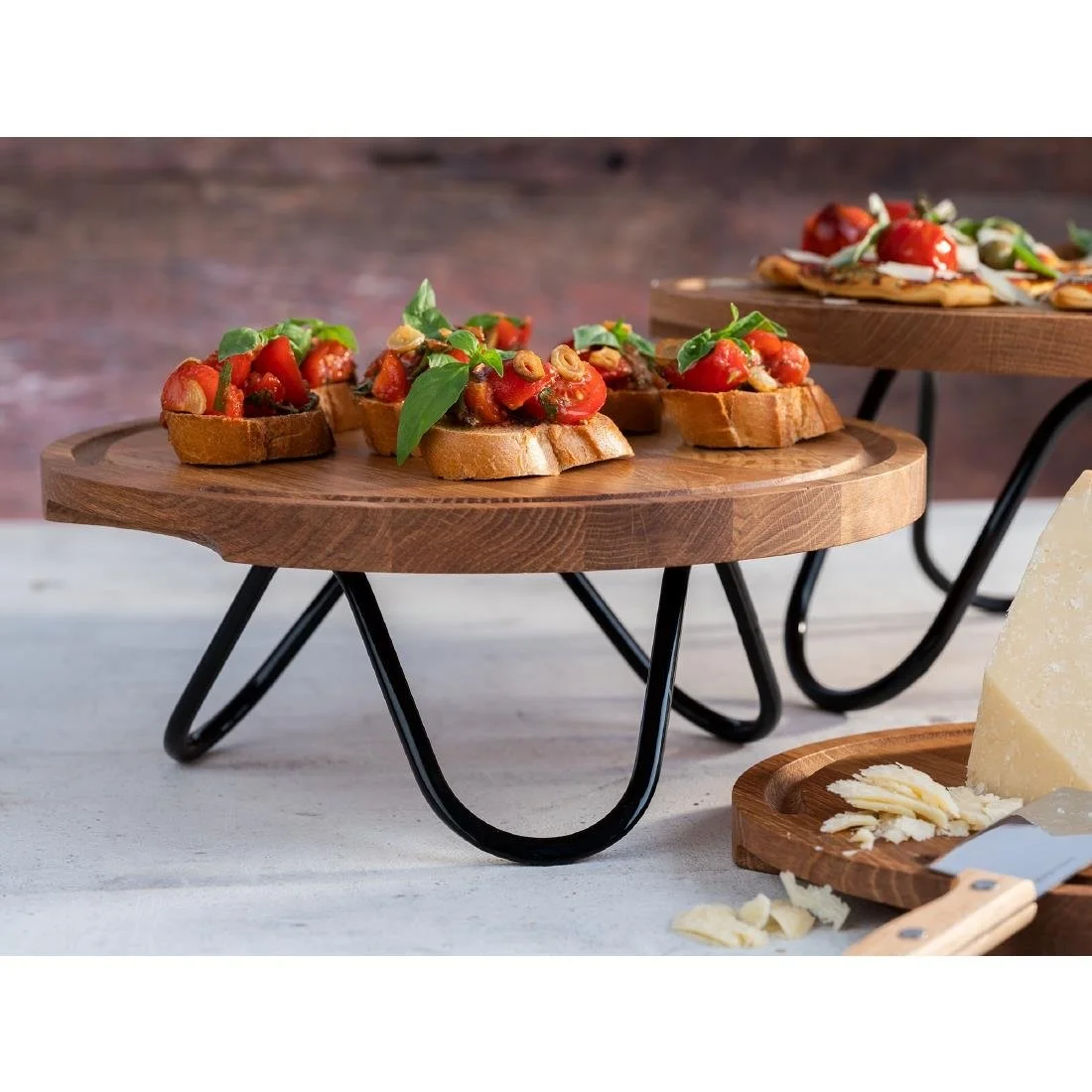 APS Buffet Stand Wave Black 200x95mm - Image 5