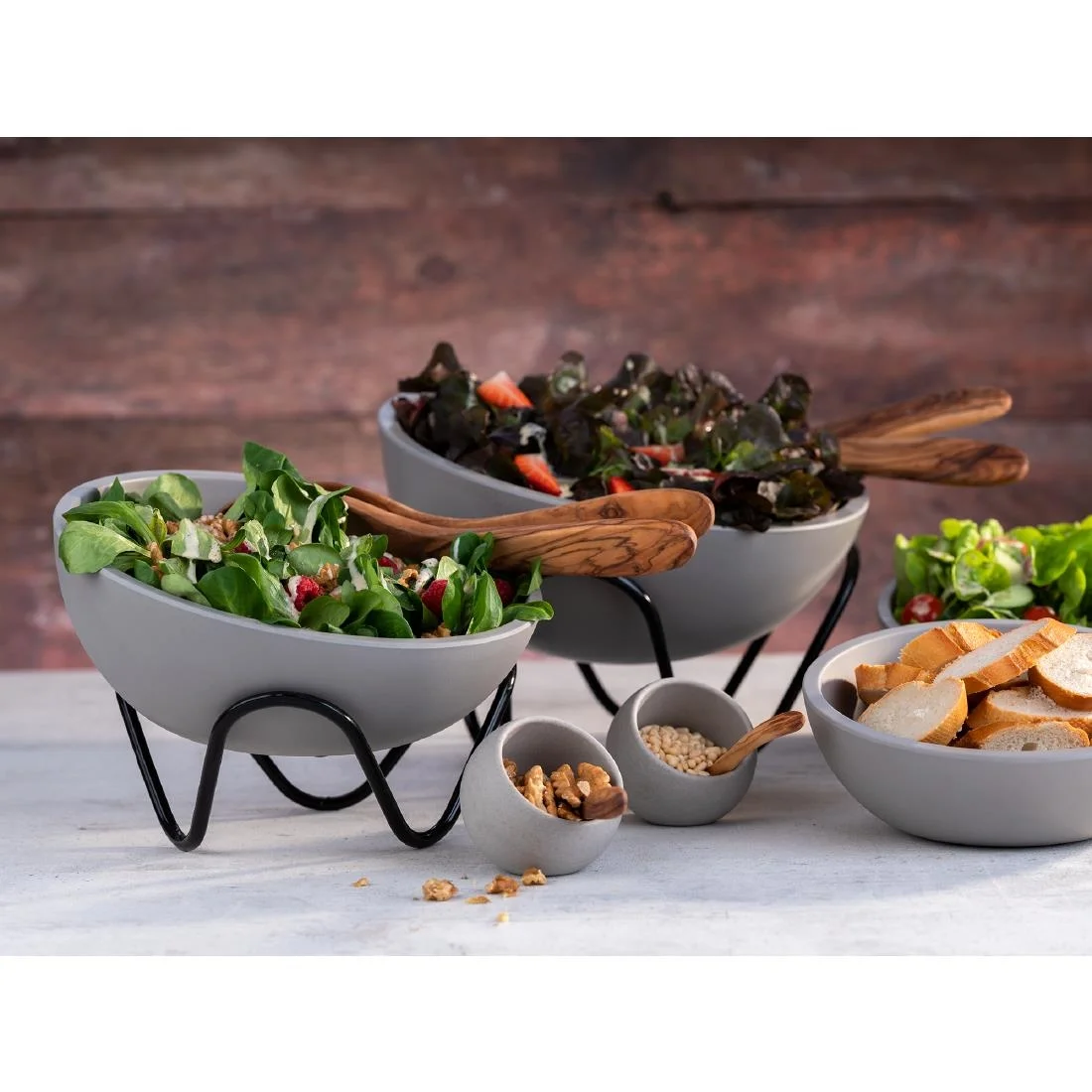 APS Buffet Stand Wave Black 200x95mm - Image 6