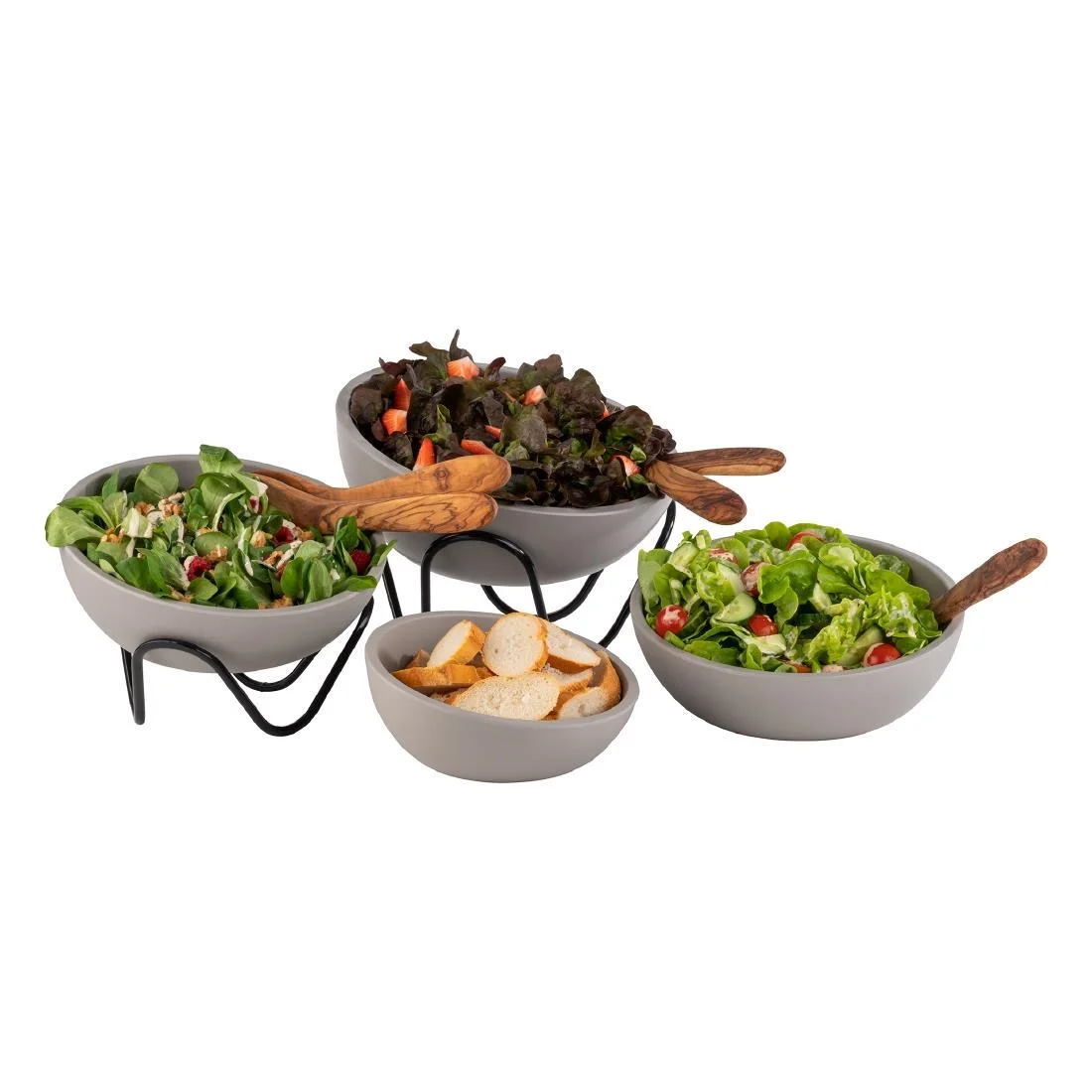 APS Buffet Stand Wave Black 200x95mm - Image 7