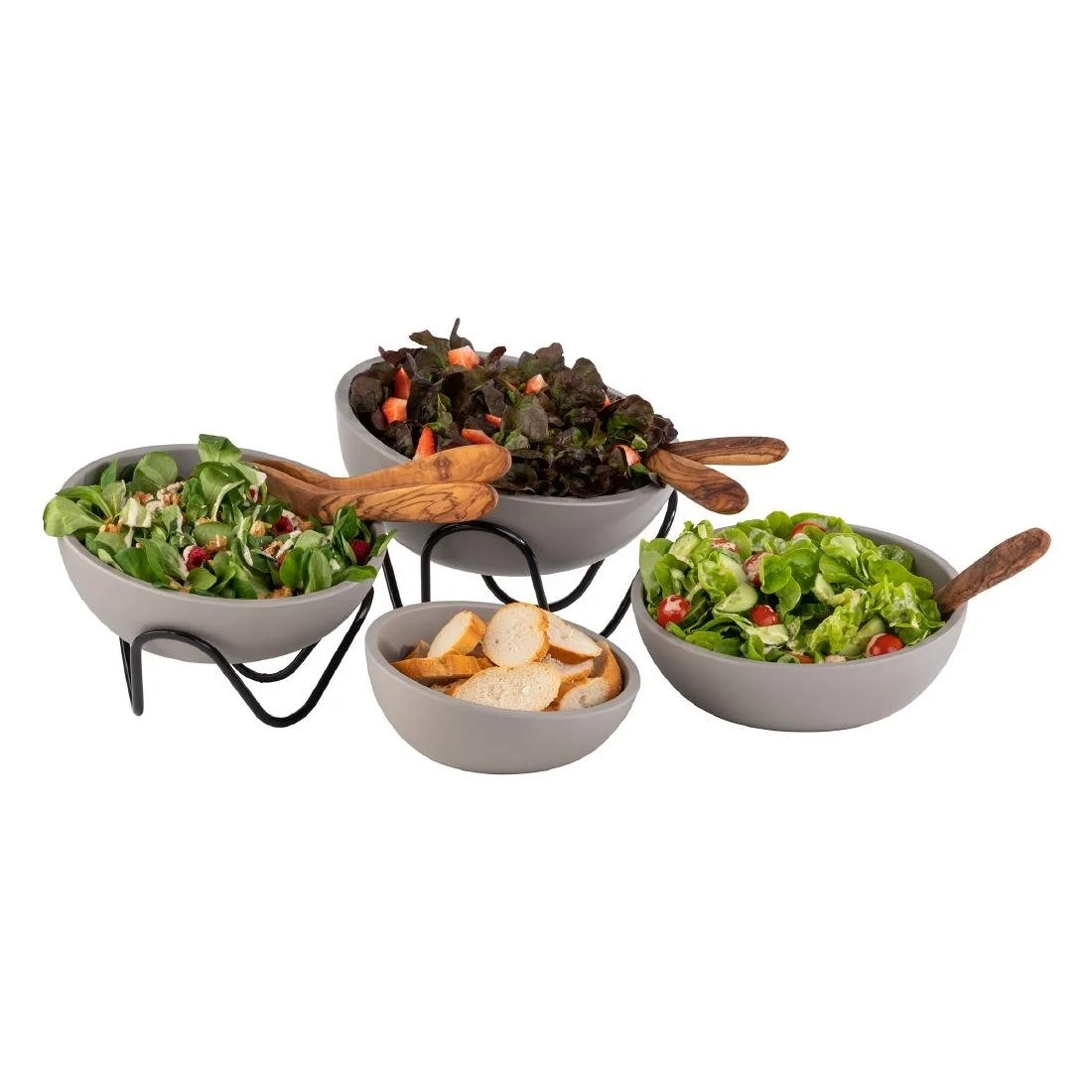 APS Buffet Stand Wave Black 200x95mm - Image 2