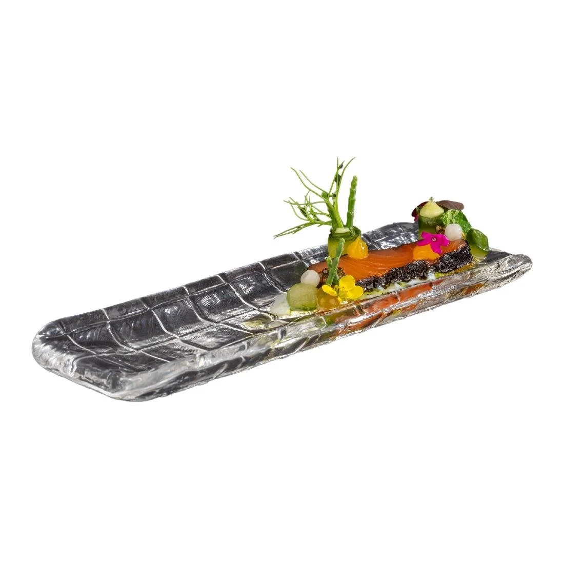 APS Takashi Sushi Board Clear Glass 190x65mm - Image 4