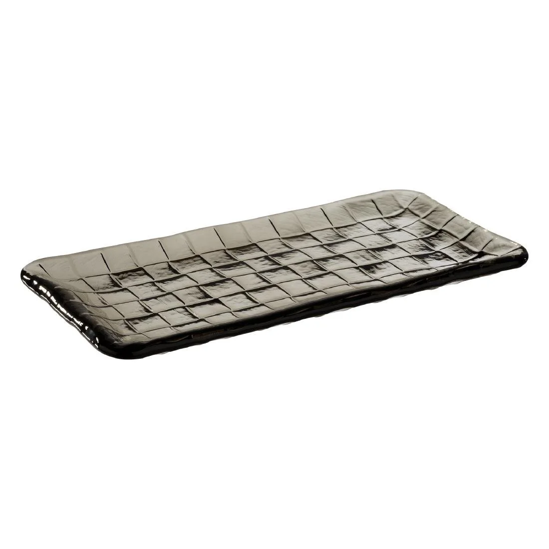 APS Takashi Sushi Board French Grey Glass 260x130mm - Image 1