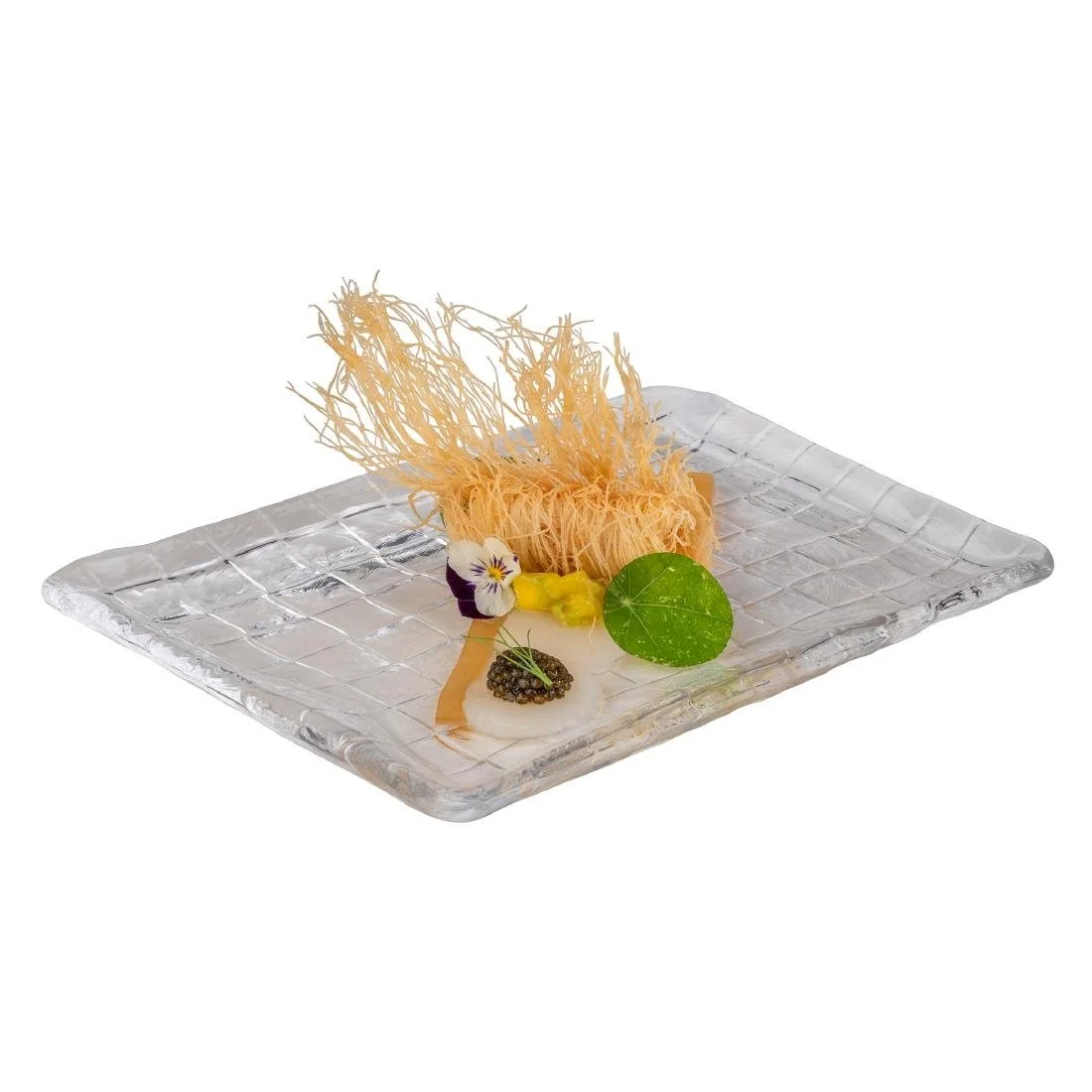 APS Takashi Sushi Board Clear Glass 230x180mm - Image 5